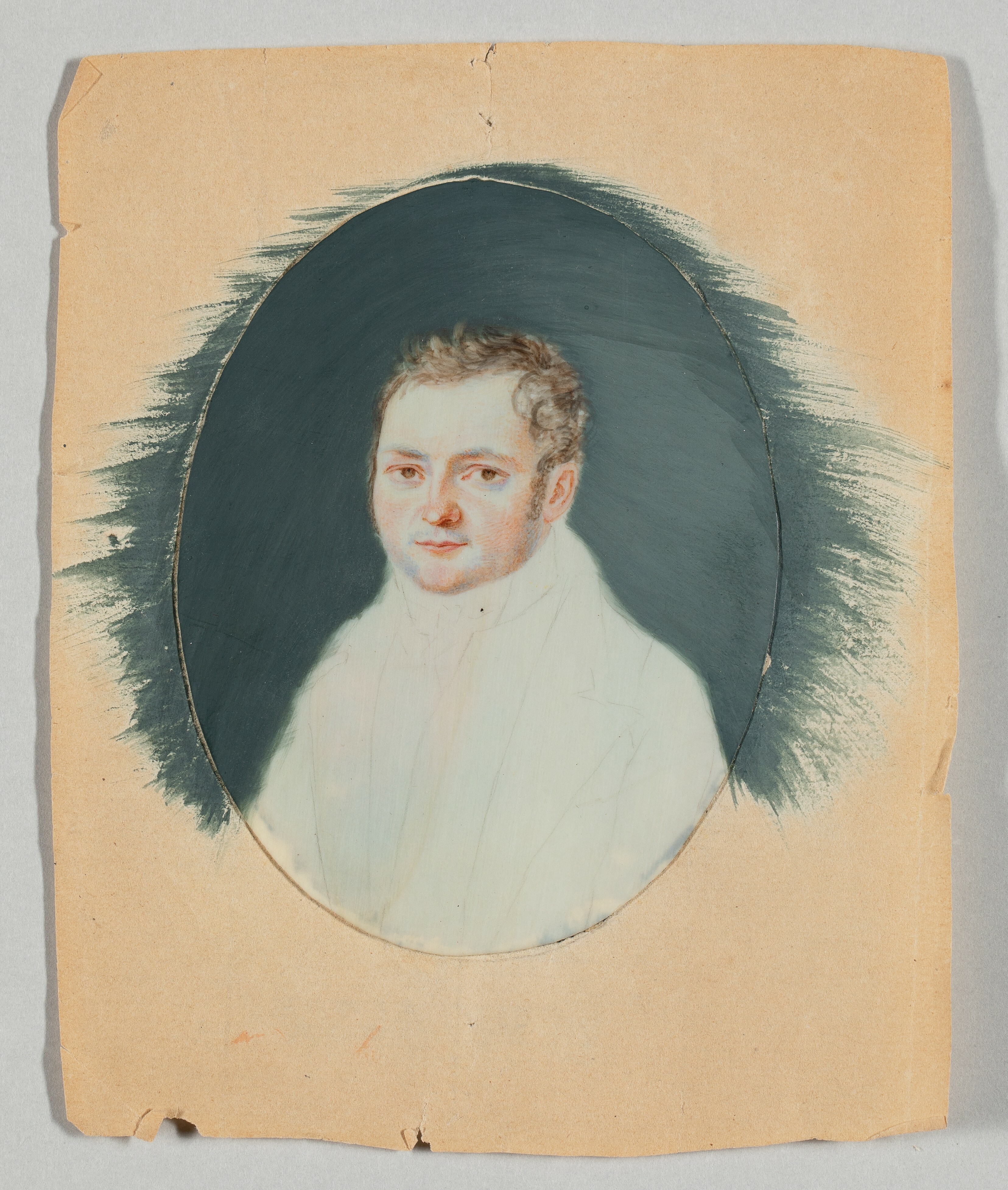 Blesson, Annette (verh. Busse): Porträtminiatur eines unbekannten Herrn (Stiftung Stadtmuseum Berlin Public Domain Mark)