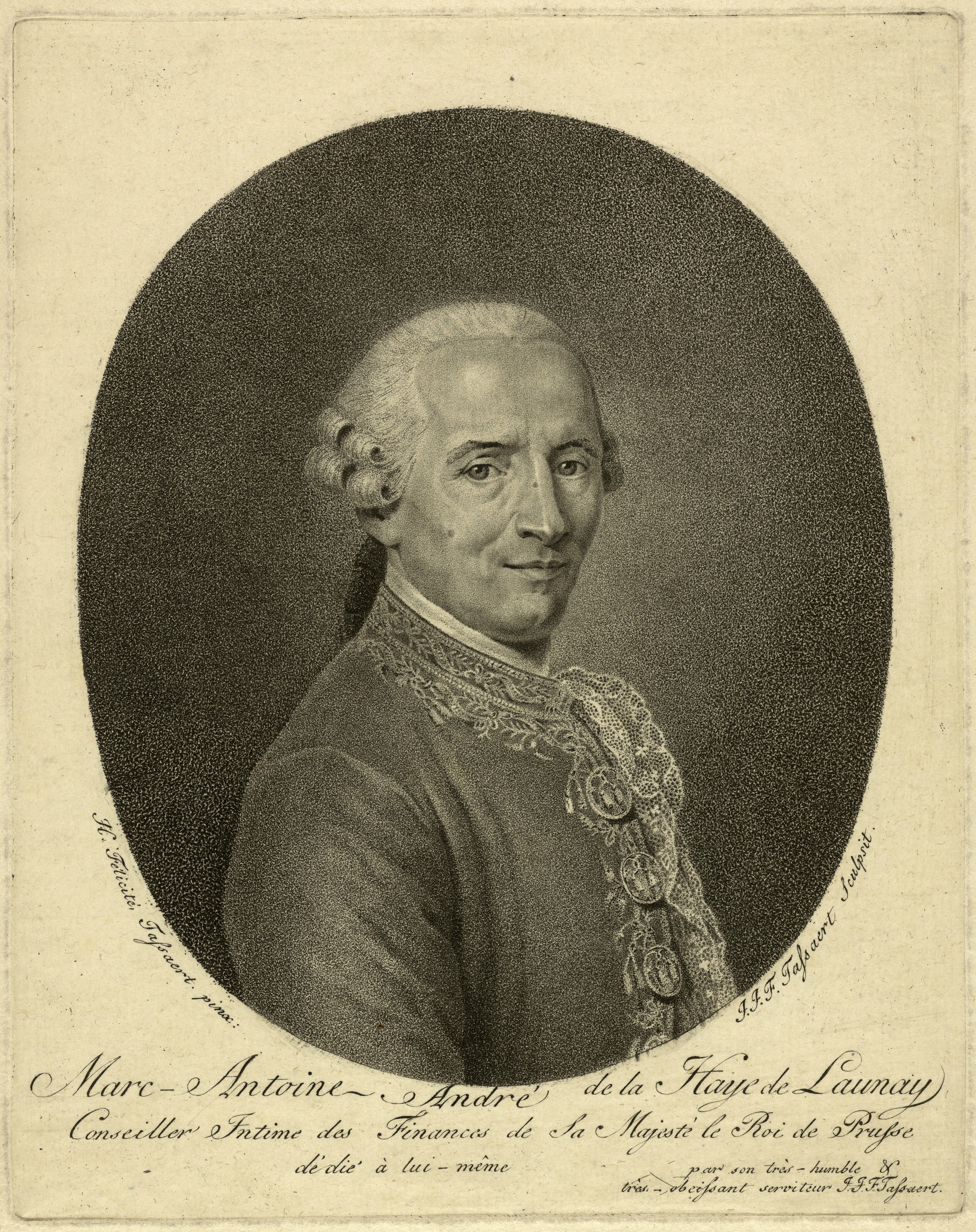 Tassaert, Félicité (Vorlage): Porträt Marc Antoine André de La Haye de Launay (Stiftung Stadtmuseum Berlin Public Domain Mark)
