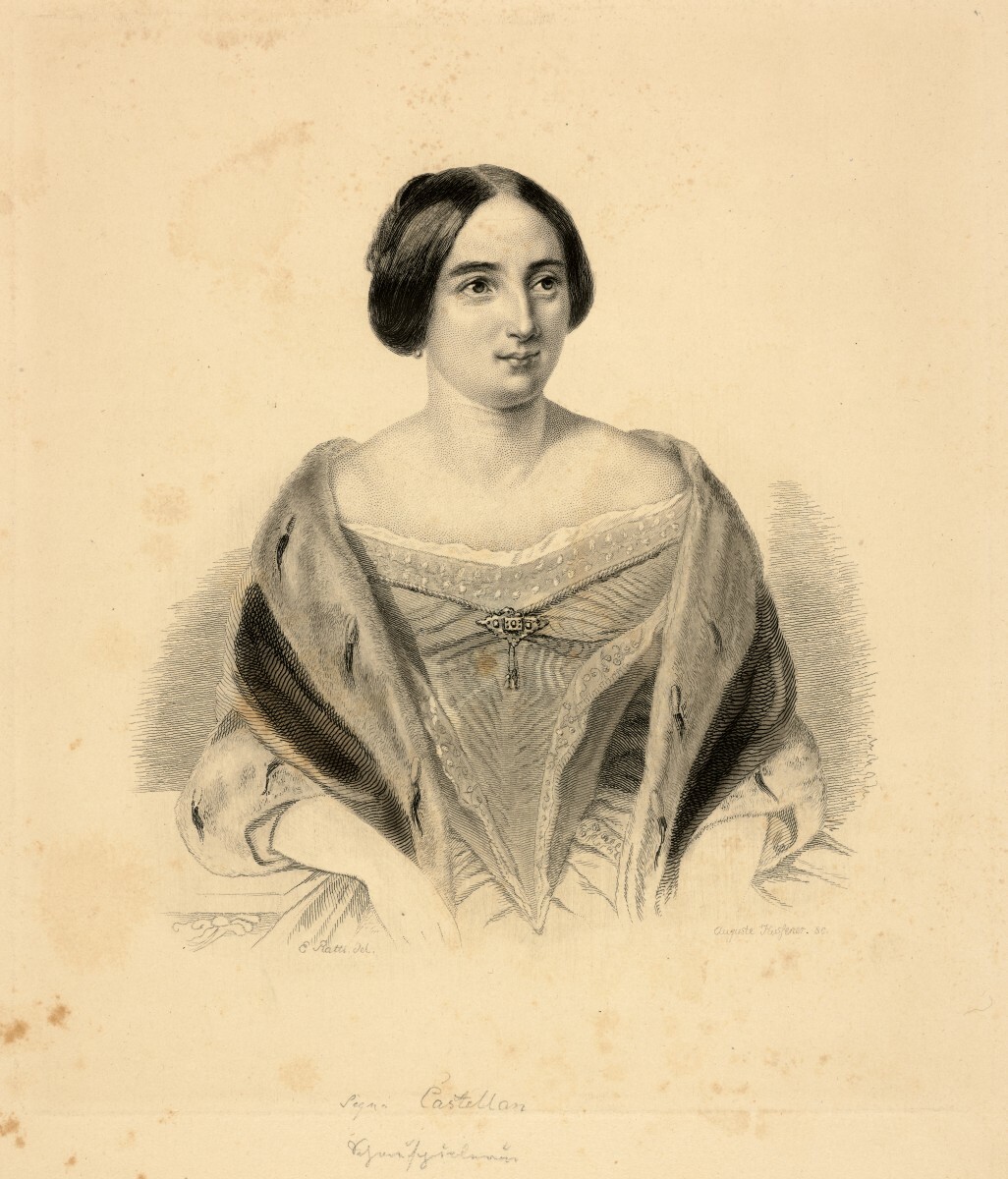 Hüssener, Auguste: Porträt Jeanne-Anaïs Castellan (Stiftung Stadtmuseum Berlin Public Domain Mark)