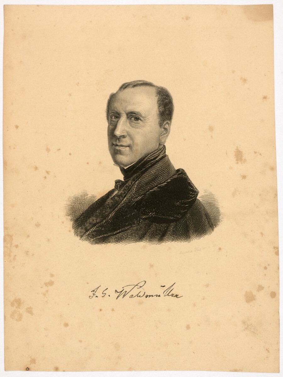 Hüssener, Auguste: Porträt Ferdinand Georg Waldmüller (Stiftung Stadtmuseum Berlin Public Domain Mark)