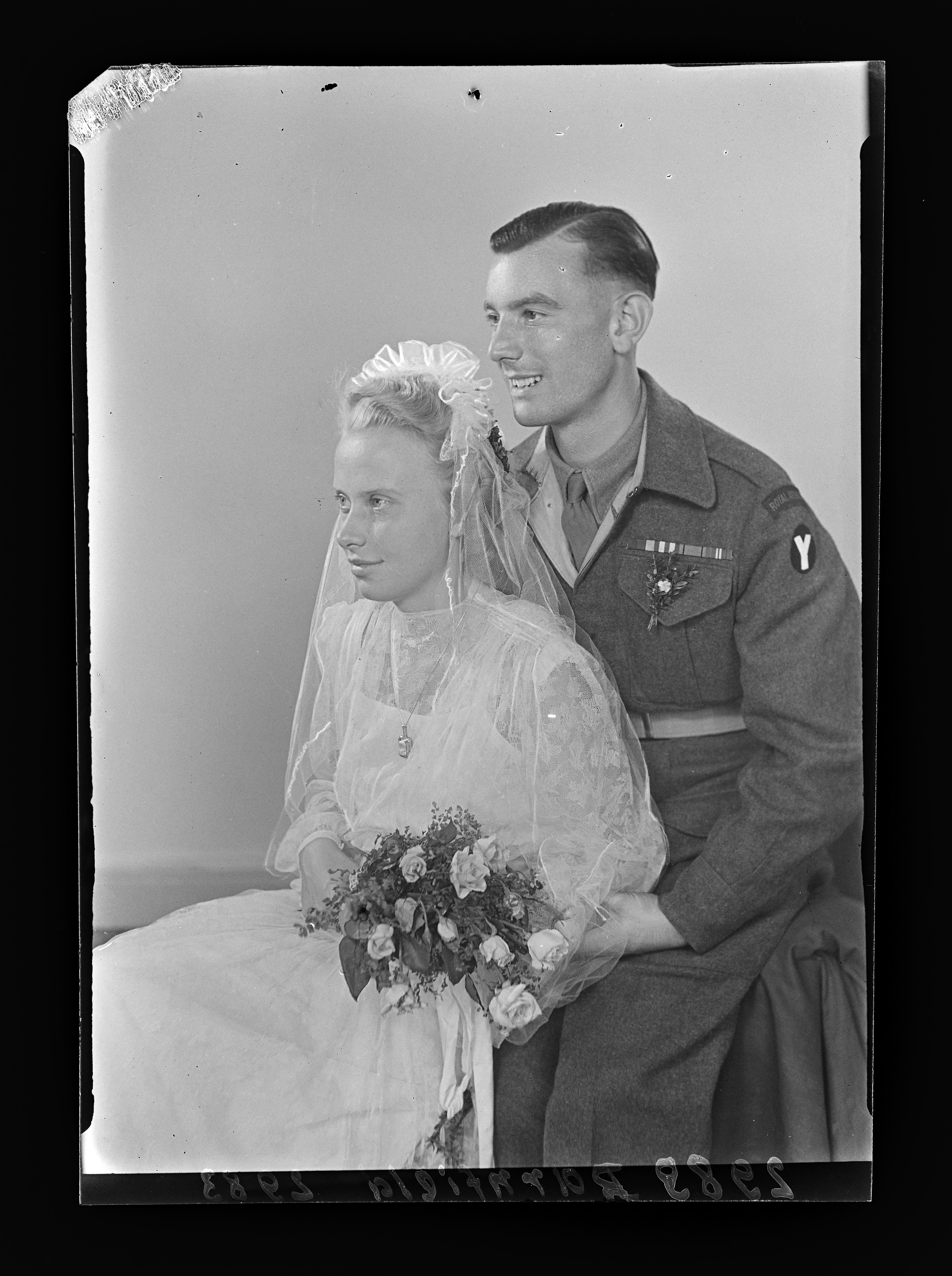 Alliiertenporträt Brautpaar Barnfield (2) (Gerda Schimpf Fotoarchiv CC BY)