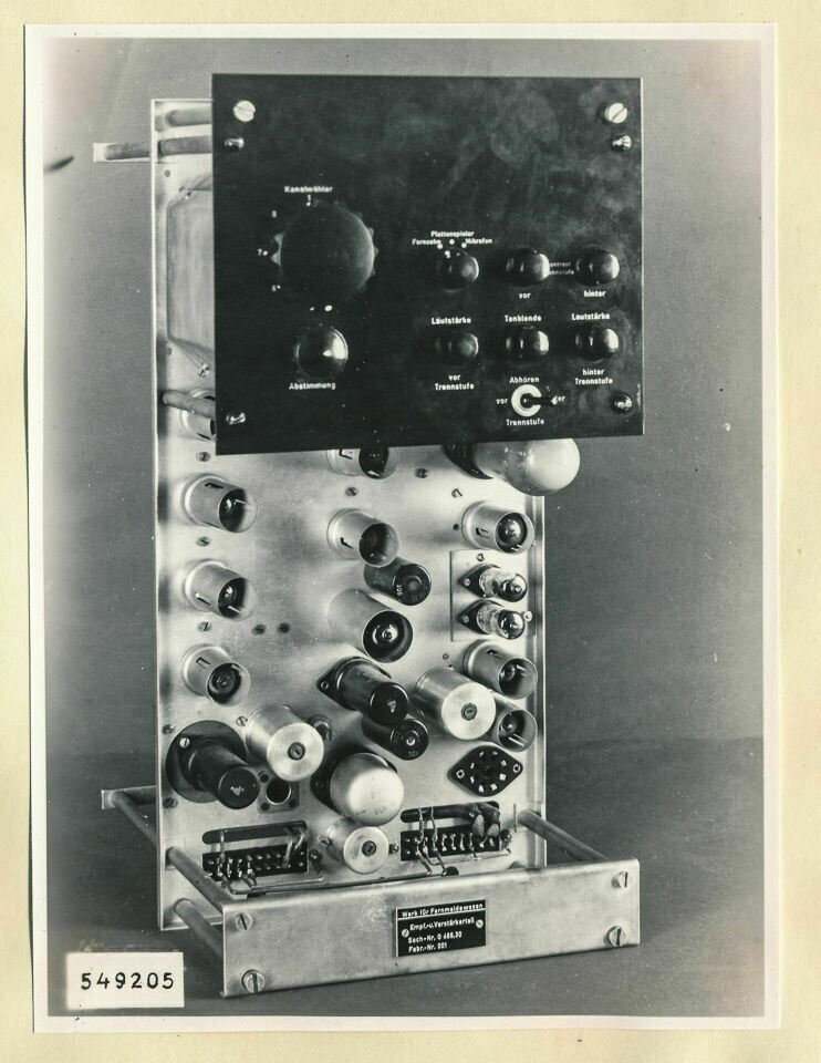 Block-Fernseh-Anlage, Einschub, Bild 5; Foto 1954 (www.industriesalon.de CC BY-SA)