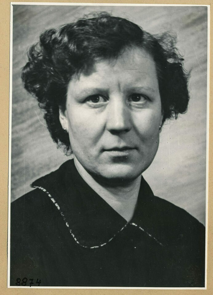 Portrait Frau Wülk; Foto 1954 (www.industriesalon.de CC BY-NC-SA)