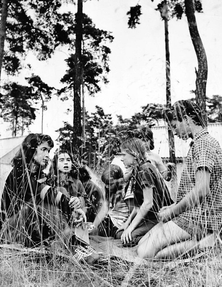 Kinder im Ferienlager, 1970er Jahre, SW-Foto © Kurt Schwarz (Kurt Schwarz CC BY-NC-SA)