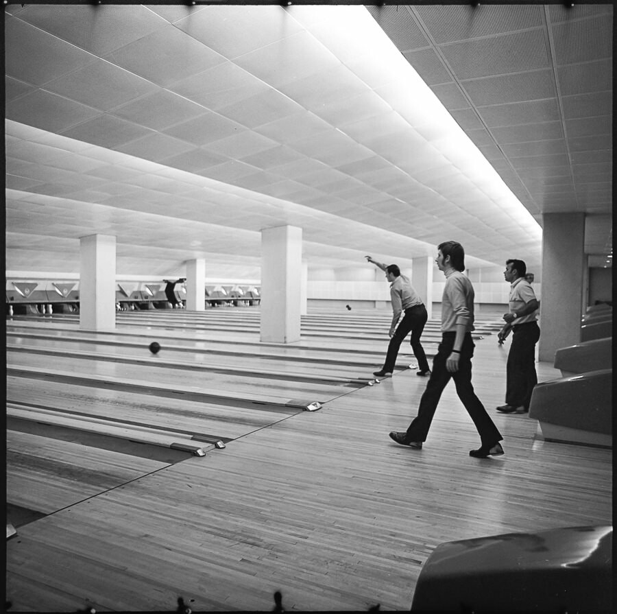 Bowlingzentrum, Bild 2, August 1971. SW-Foto © Kurt Schwarz. (Kurt Schwarz CC BY-NC-SA)