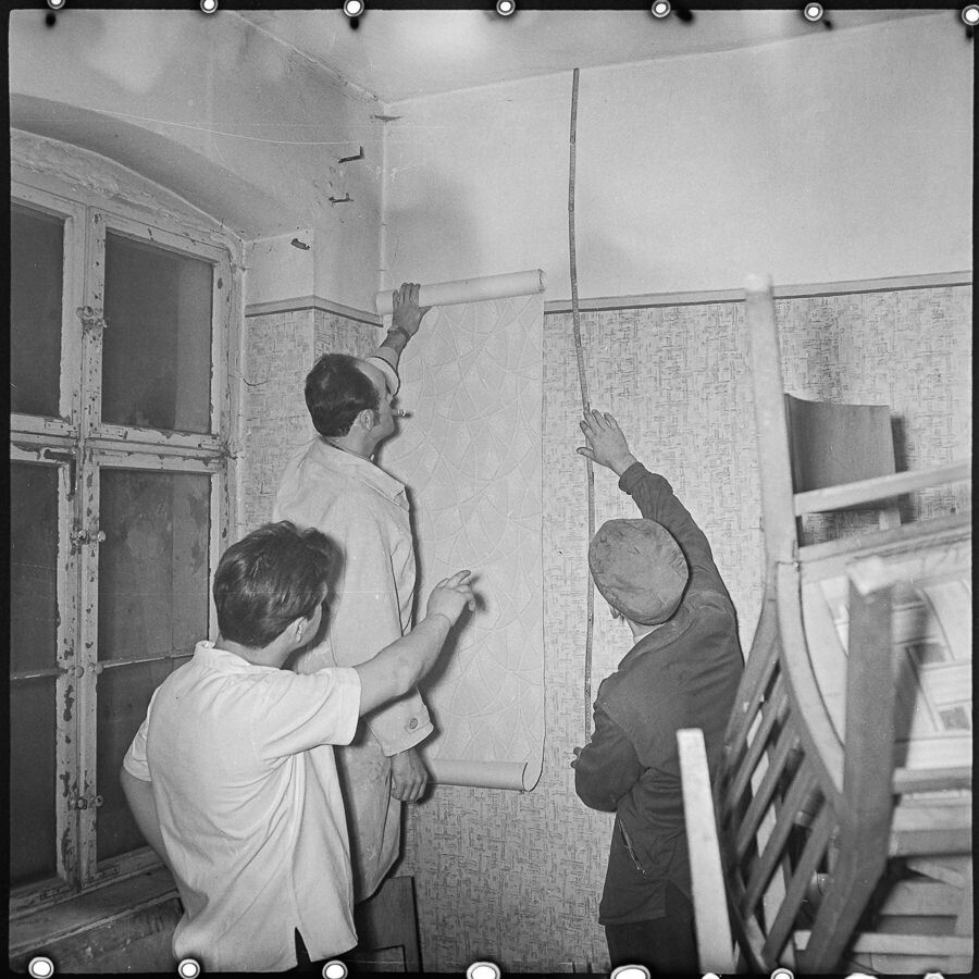 Sozialistische Hausgemeinschaft, Bild 7, Anfang 1960er Jahre. SW-Foto © Kurt Schwarz. (Kurt Schwarz CC BY-NC-SA)