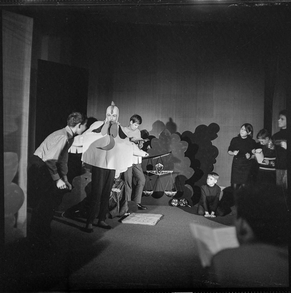 Theaterzirkel im Pionierhaus "German Titow", 1968. SW-Foto © Kurt Schwarz. (Kurt Schwarz CC BY-NC-SA)