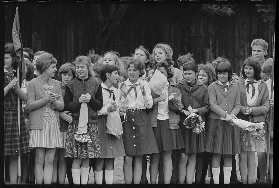 Tag des Lehrers' in einer Schule, 12.06.1965. SW-Foto © Kurt Schwarz. (Kurt Schwarz CC BY-NC-SA)