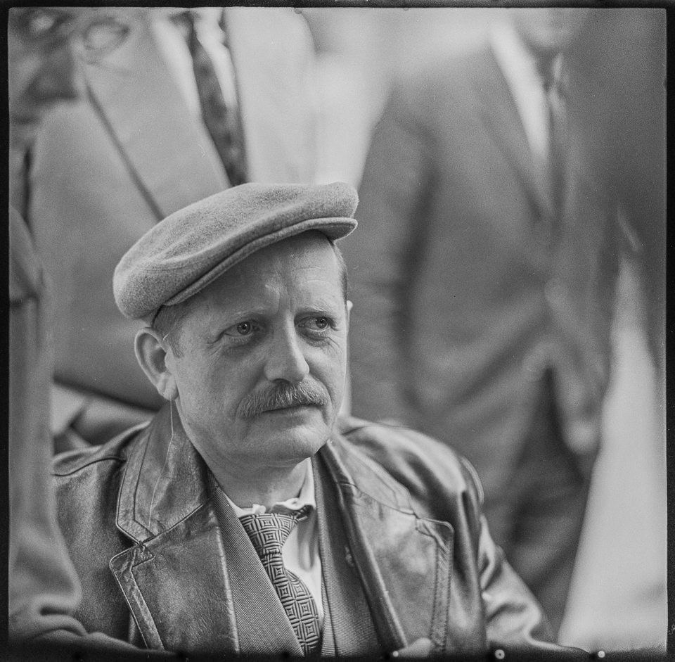 Portrait des Schriftstellers Erwin Strittmatter, 1964. SW-Foto © Kurt Schwarz. (Kurt Schwarz CC BY-NC-SA)