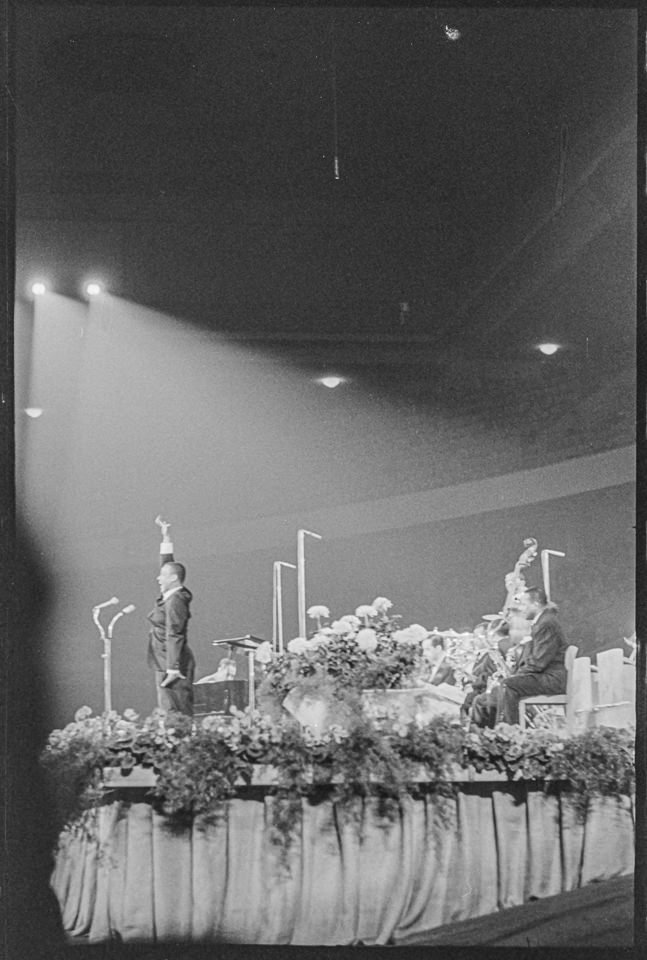 Duke Ellington bei Konzert in Westberlin, Bild 2, November 1958. SW-Foto © Kurt Schwarz. (Kurt Schwarz CC BY-NC-SA)
