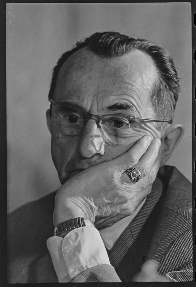 Portrait des Schriftsteller Bruno Apitz Mitte 1960er Jahre. SW-Foto © Kurt Schwarz. (Kurt Schwarz CC BY-NC-SA)