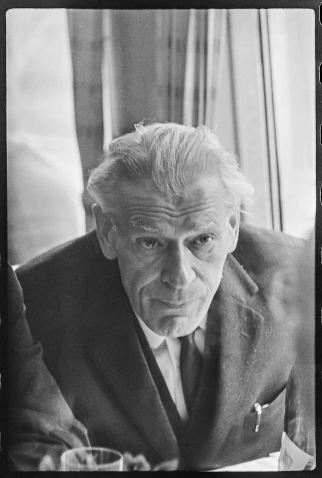 KPD-/DKP-Politiker Max Reimann, 1965. SW-Foto © Kurt Schwarz. (Kurt Schwarz CC BY-NC-SA)