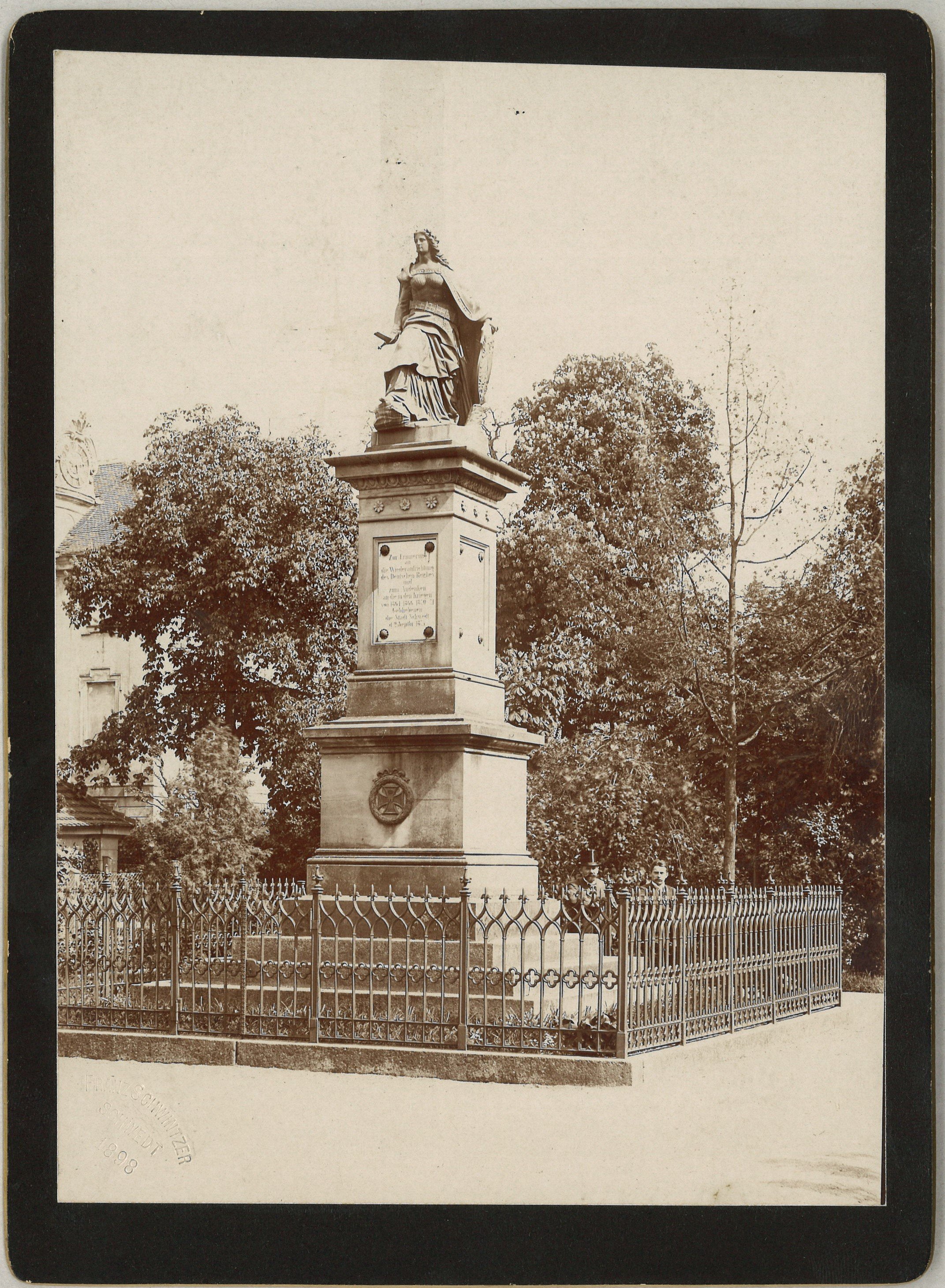 Schwedt/Oder: Kriegerdenkmal (Einigungskriege) (Landesgeschichtliche Vereinigung für die Mark Brandenburg e.V., Archiv CC BY)