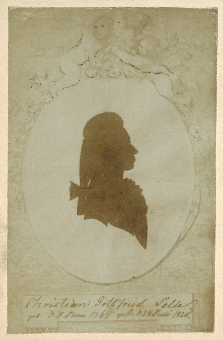Selle, Christian Gottfried (1763-1825) (Scherenschnitt) (Landesgeschichtliche Vereinigung für die Mark Brandenburg e.V., Archiv CC BY)