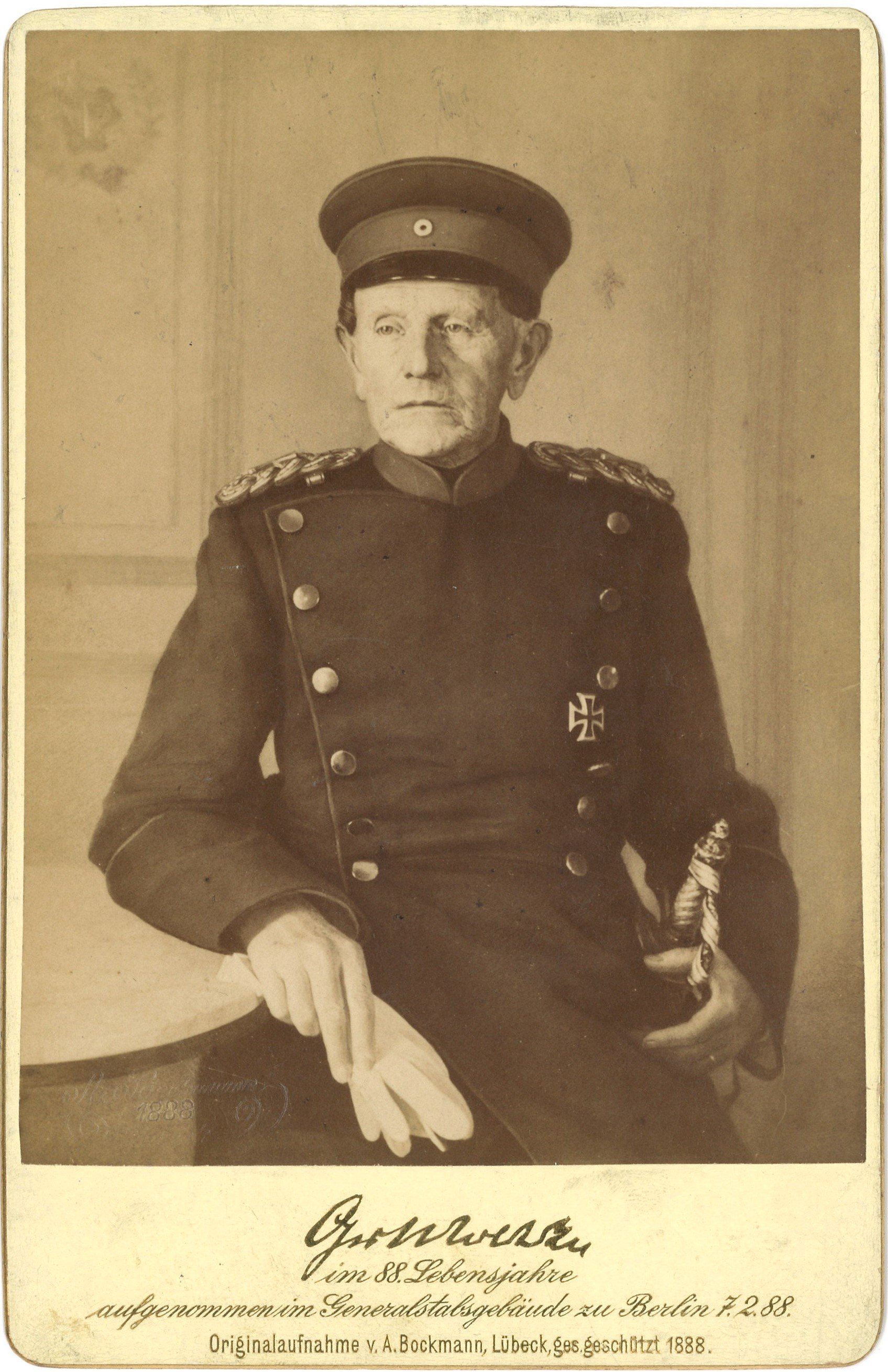 Moltke, Helmuth Graf von (1800-1891), Generalfeldmarschall (Landesgeschichtliche Vereinigung für die Mark Brandenburg e.V., Archiv CC BY)