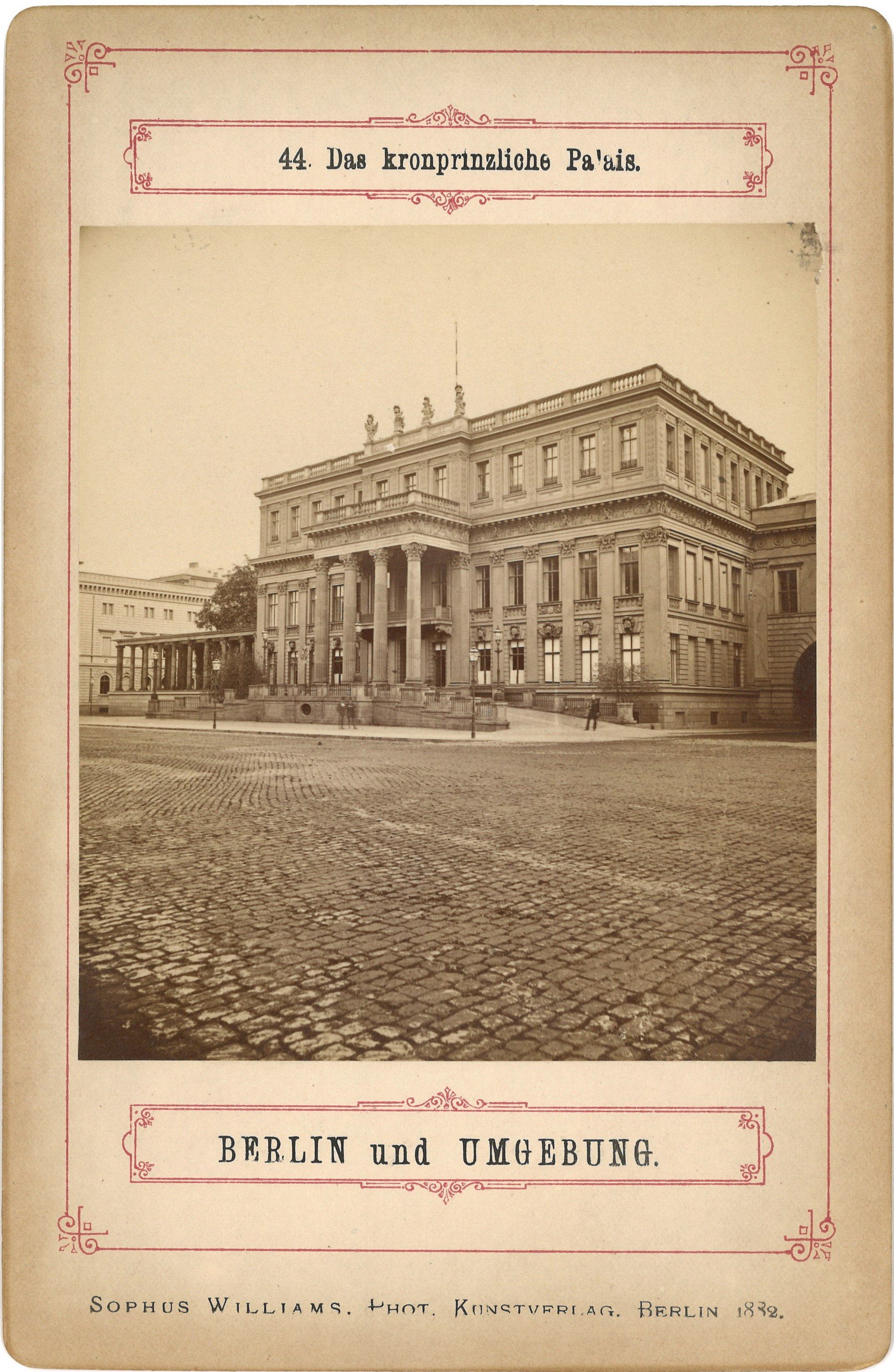 Berlin-Mitte: Kronprinzenpalais von Nordwesten (Landesgeschichtliche Vereinigung für die Mark Brandenburg e.V., Archiv CC BY)