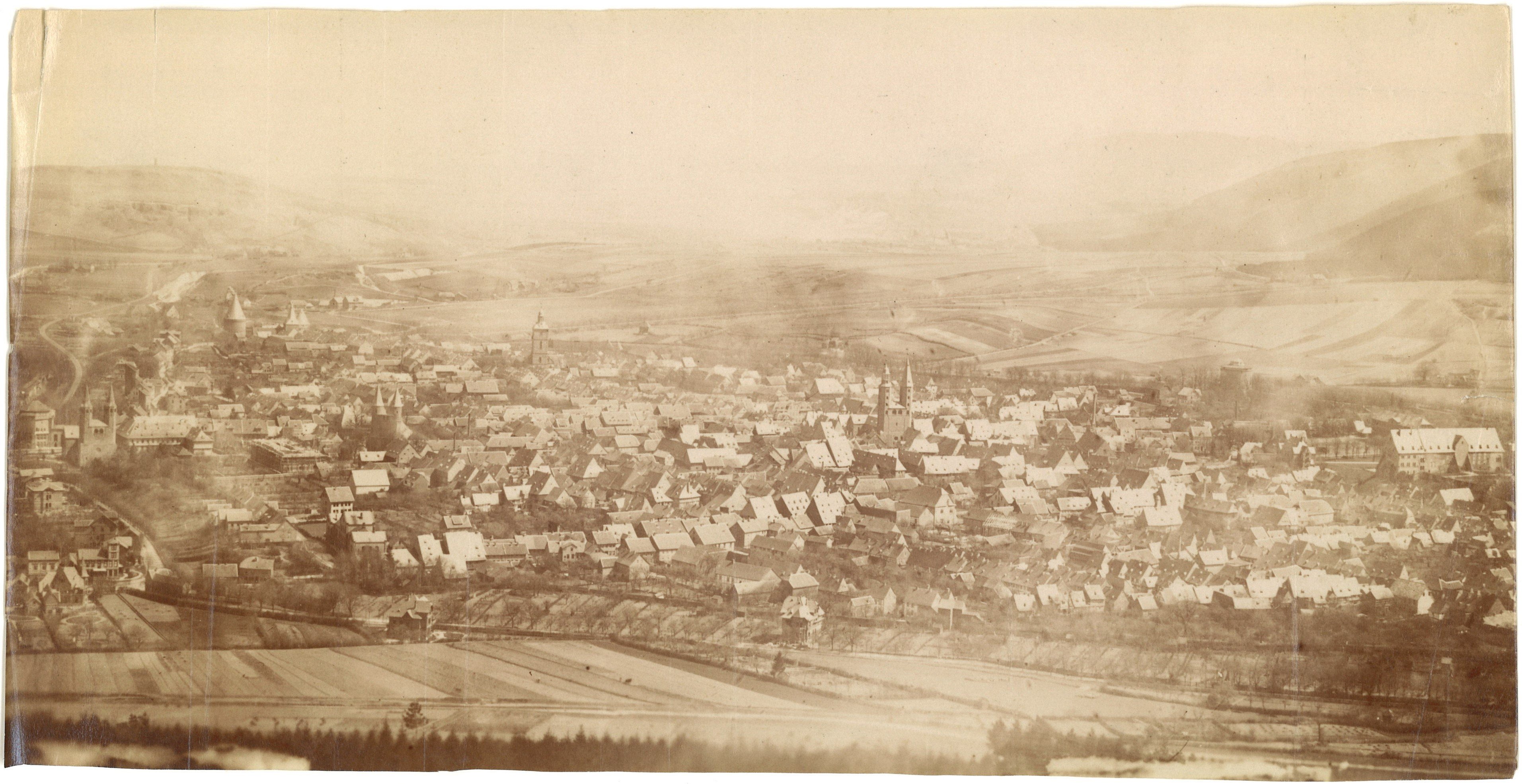 Goslar: Stadtansicht von Nordwesten (Landesgeschichtliche Vereinigung für die Mark Brandenburg e.V., Archiv CC BY)