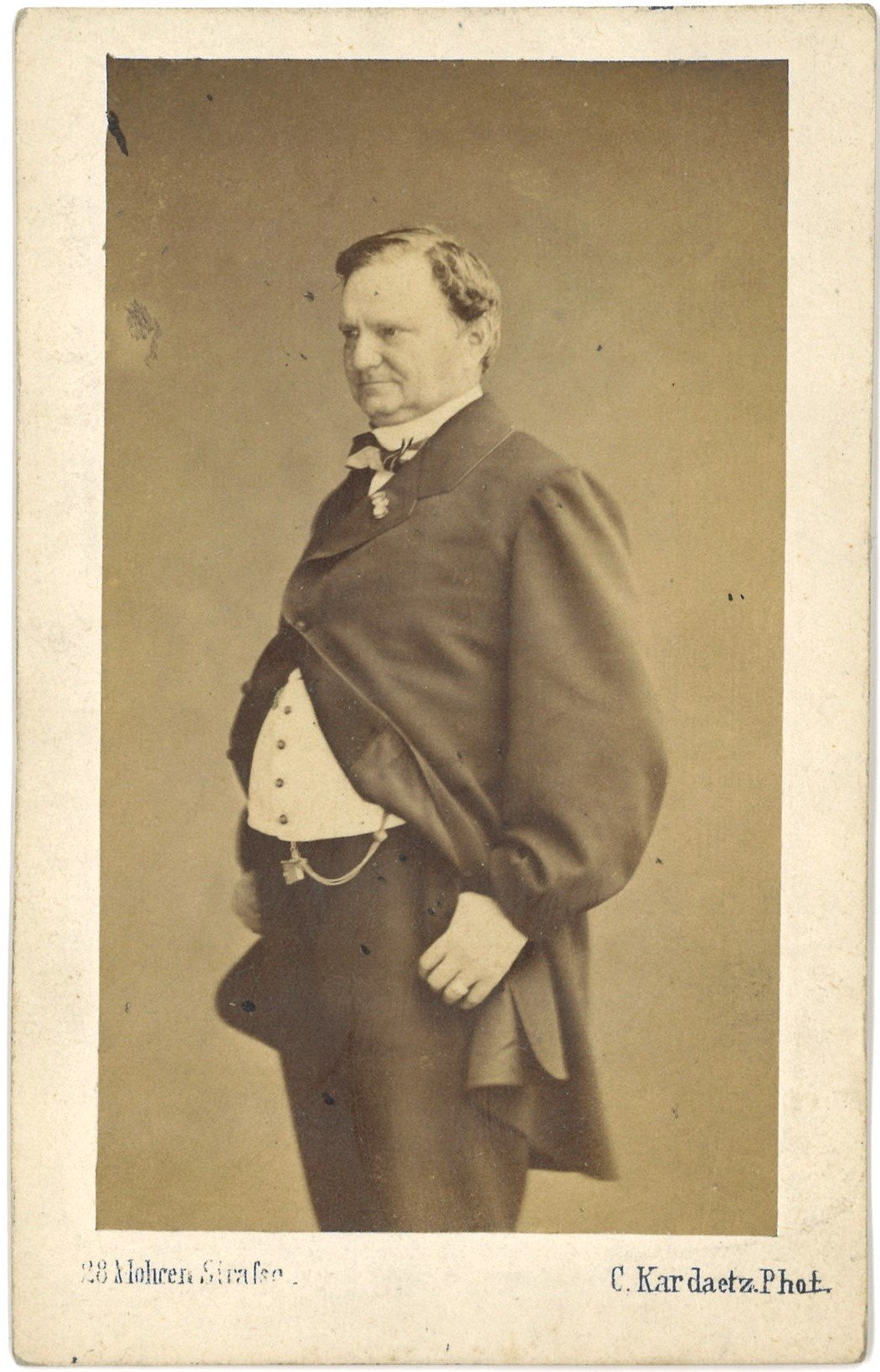 Wallner, Franz (1810–1876), Schauspieler und Theaterdirektor (Landesgeschichtliche Vereinigung für die Mark Brandenburg e.V., Archiv CC BY)