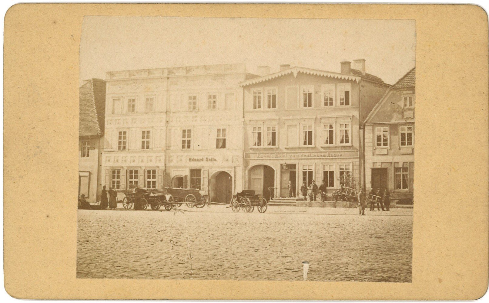 Königsberg/Neumark / Chojna: Häuser am Markt (Südseite) (Landesgeschichtliche Vereinigung für die Mark Brandenburg e.V., Archiv CC BY)