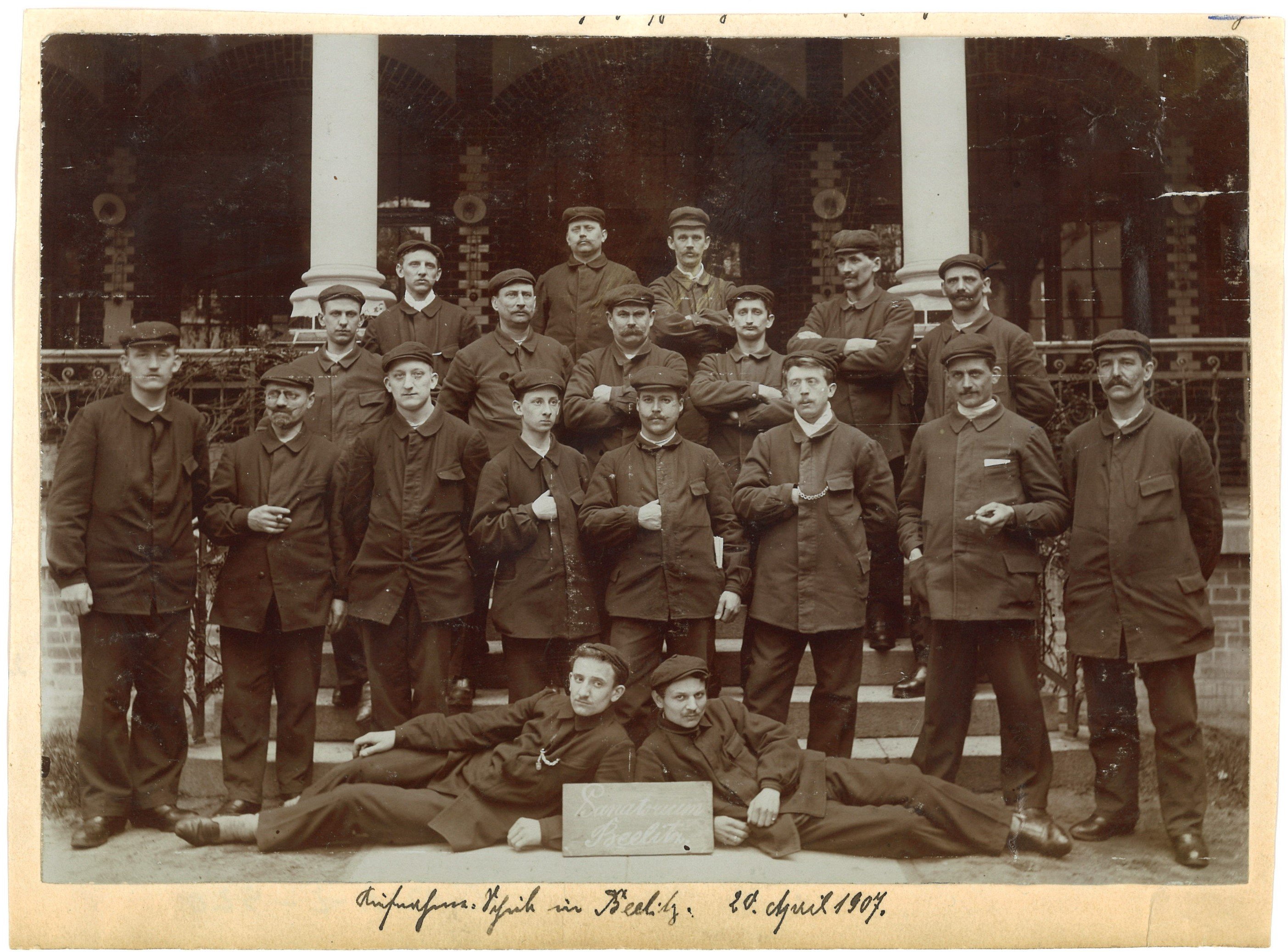 Beelitz-Heilstätten: Sanatorium, Gruppenbild 1907 (Landesgeschichtliche Vereinigung für die Mark Brandenburg e.V., Archiv CC BY)