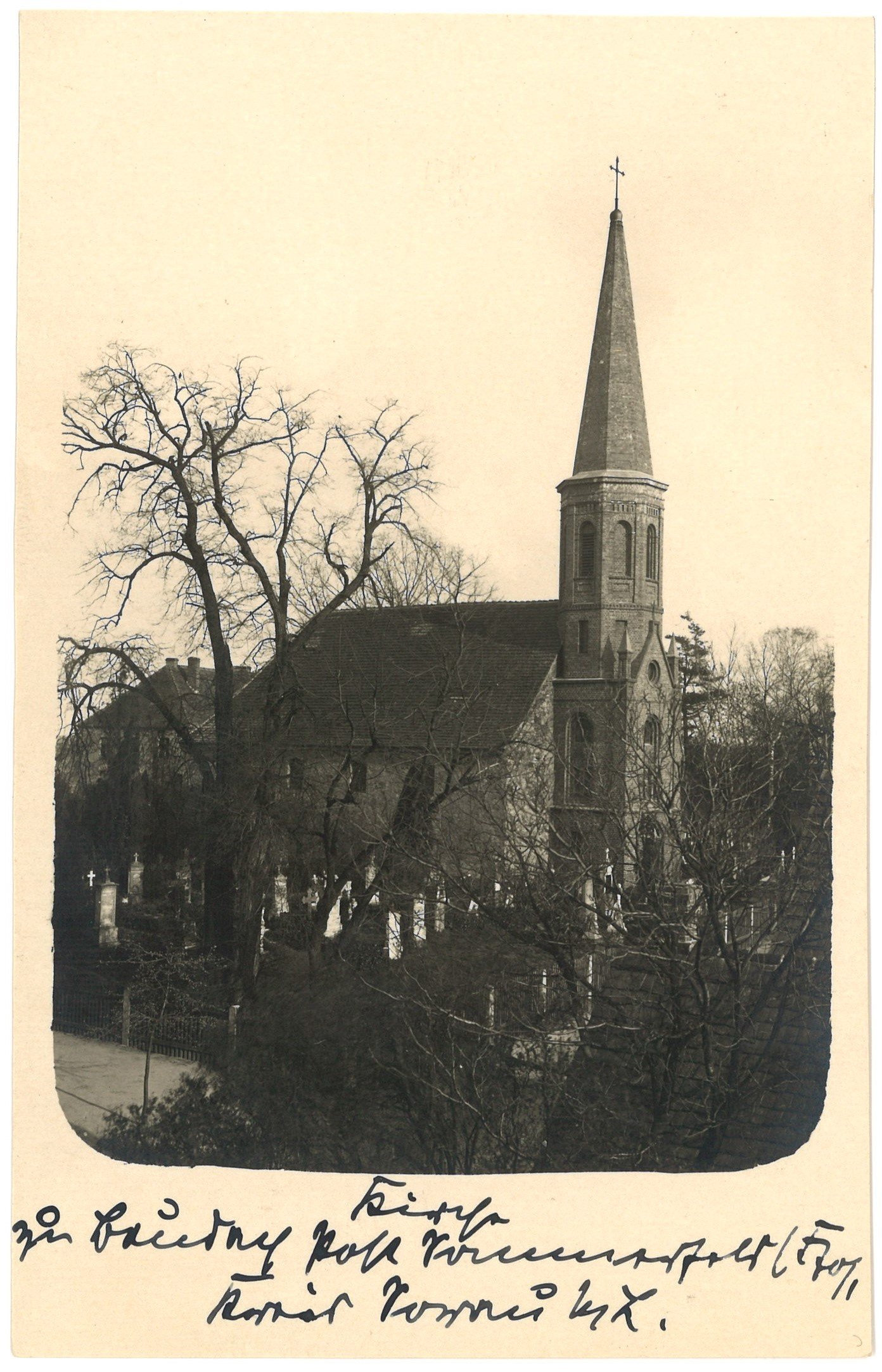 Baudach (Kr. Sorau) / Budziechów: Dorfkirche von Nordwesten (Landesgeschichtliche Vereinigung für die Mark Brandenburg e.V., Archiv CC BY)