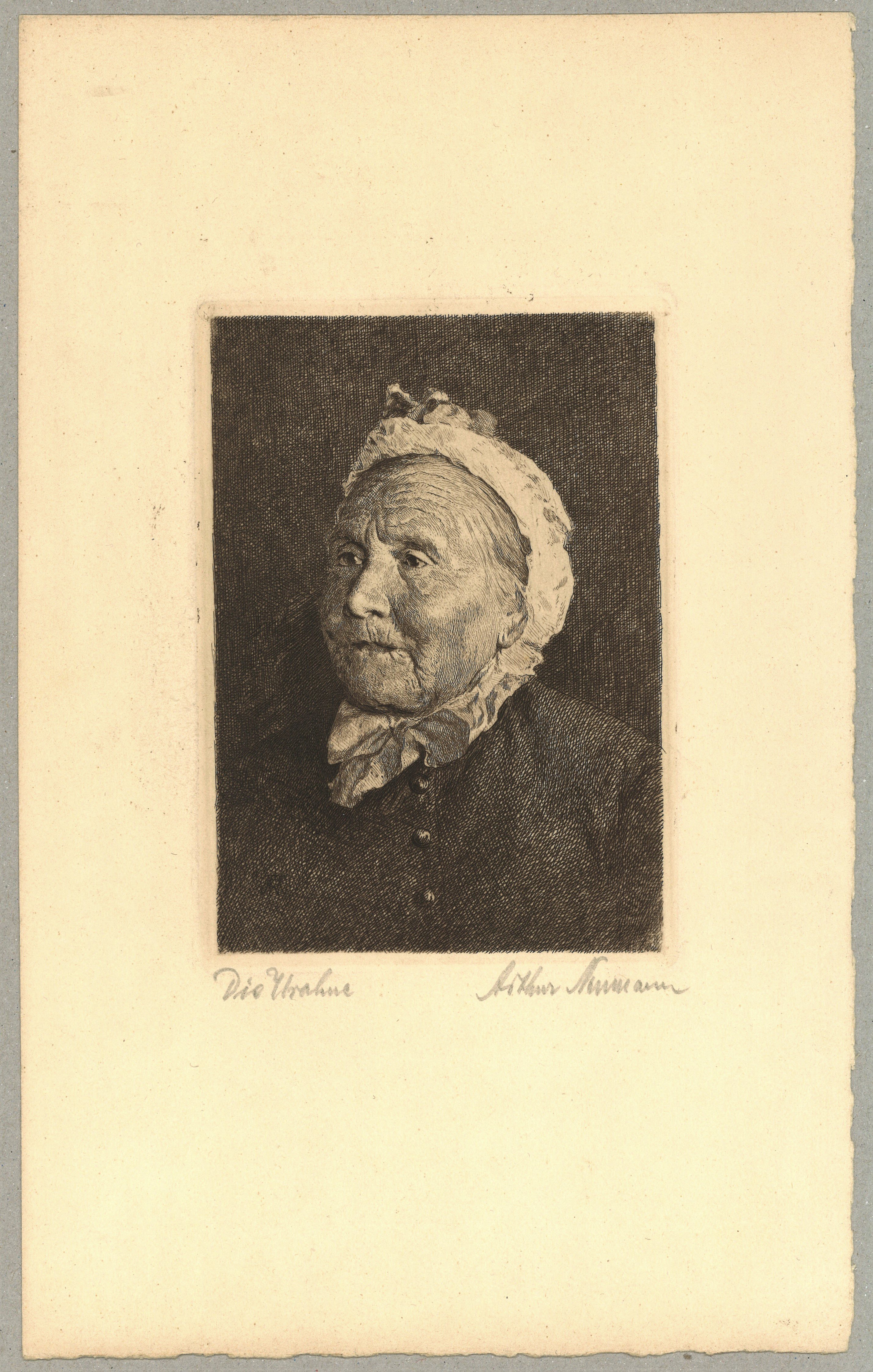 Unbekannte Frau ("Die Urahne") (Landesgeschichtliche Vereinigung für die Mark Brandenburg e.V., Archiv CC BY)