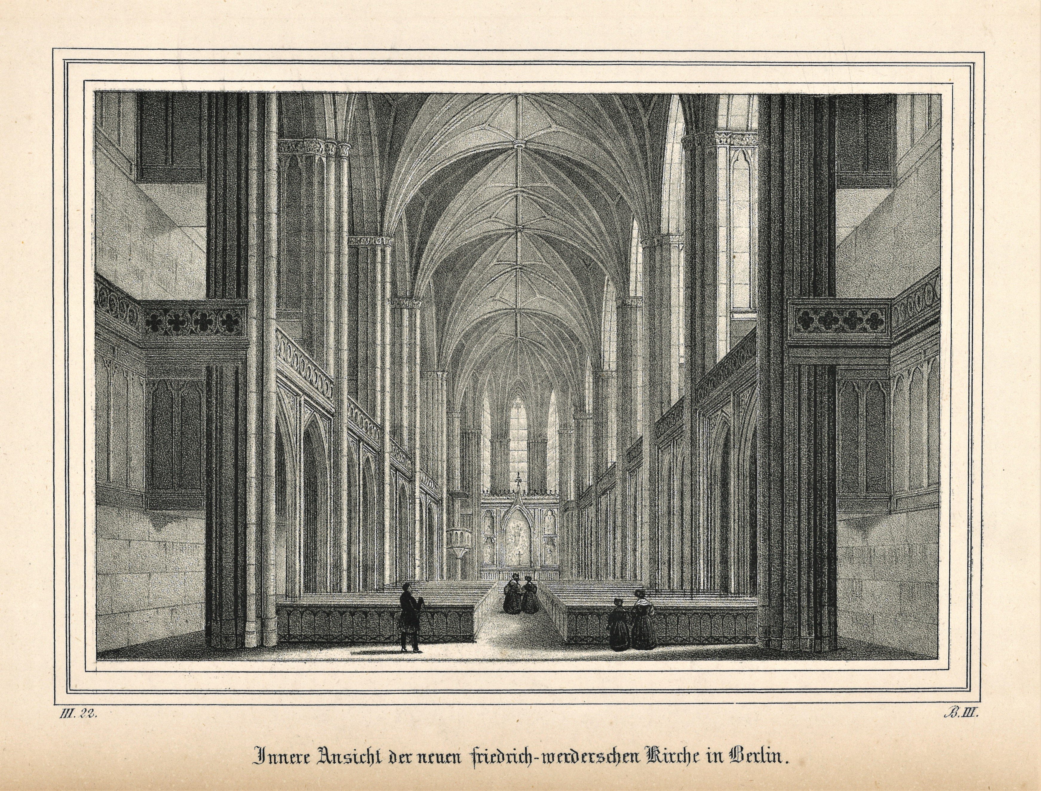 Berlin-Mitte: Friedrichswerdersche Kirche, Inneres (Landesgeschichtliche Vereinigung für die Mark Brandenburg e.V., Archiv CC BY)