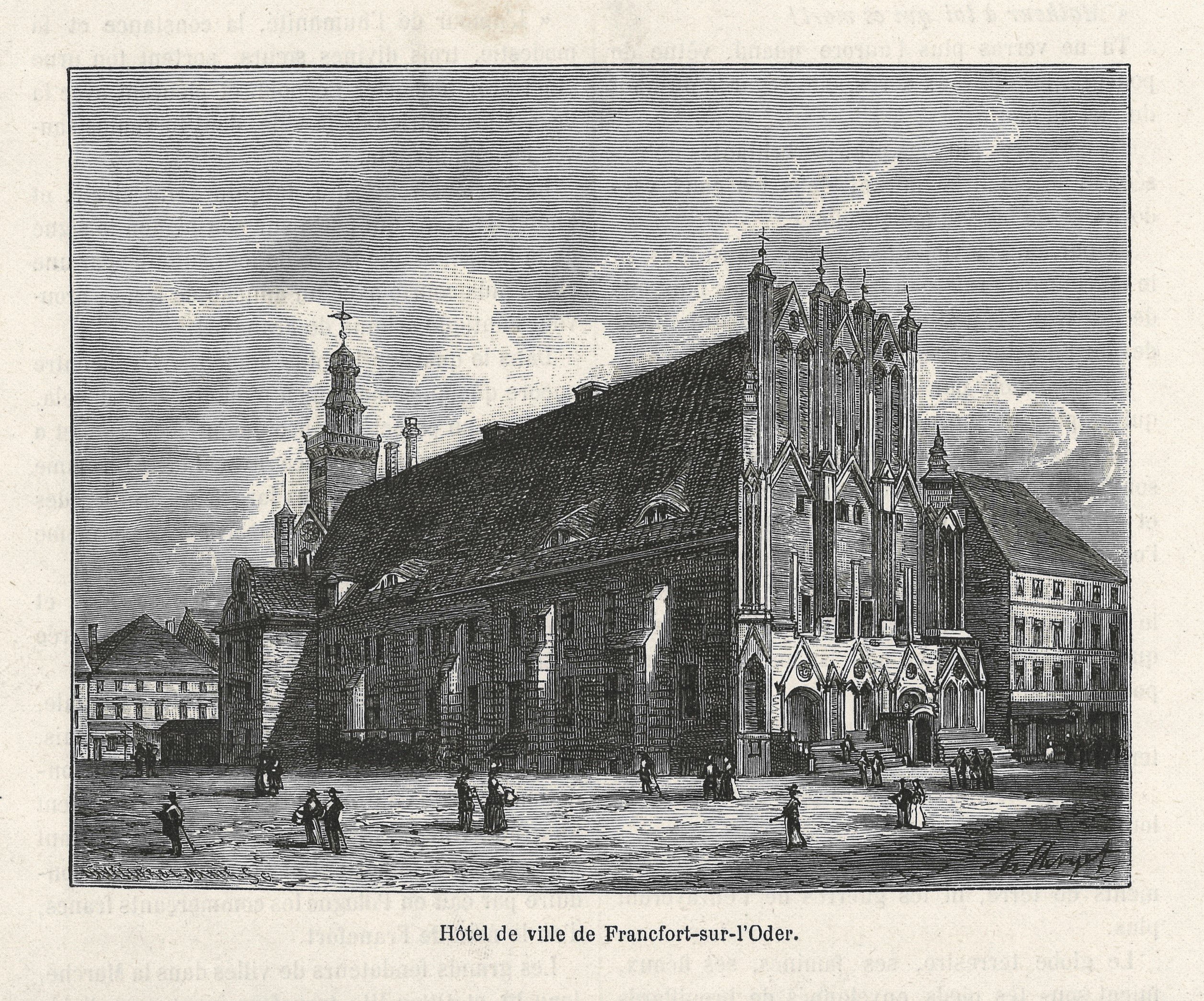 Frankfurt (Oder): Rathaus von Südwesten (Landesgeschichtliche Vereinigung für die Mark Brandenburg e.V., Archiv CC BY)