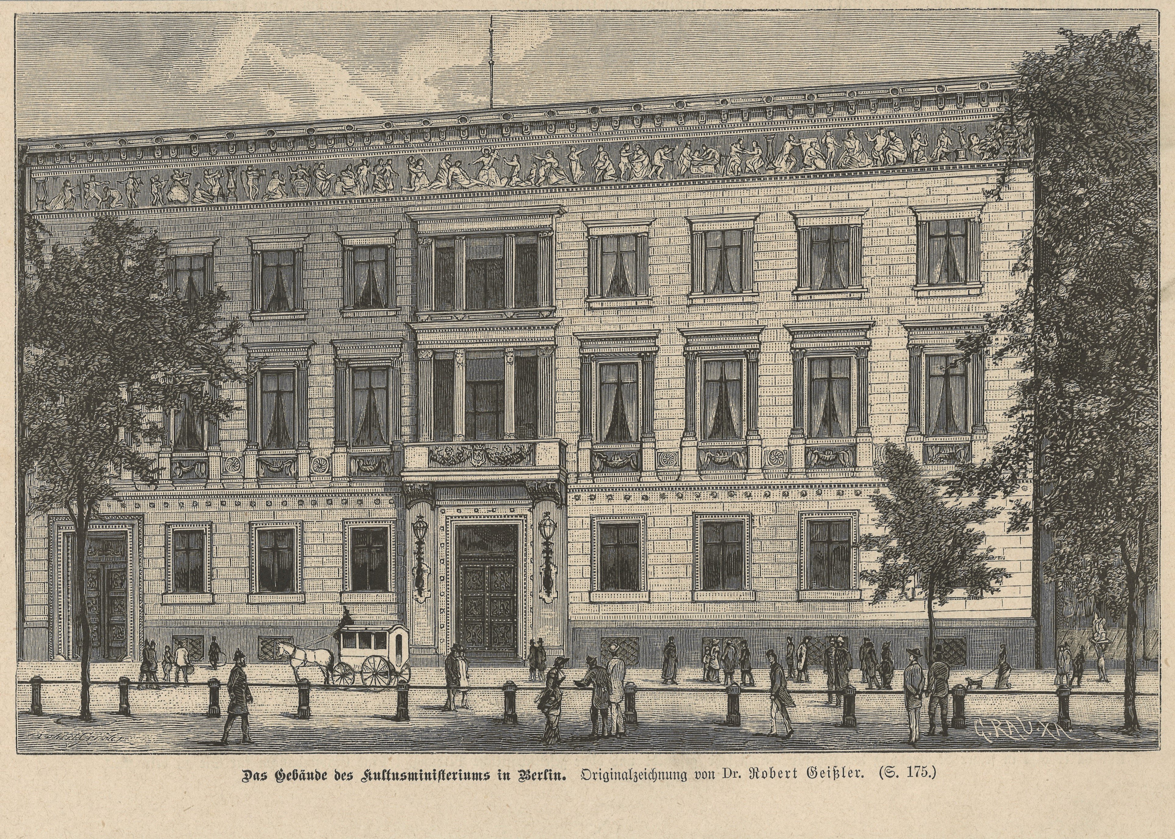 Berlin-Mitte: Preußisches Kultusministerium (Unter den Linden 4) (Landesgeschichtliche Vereinigung für die Mark Brandenburg e.V., Archiv CC BY)
