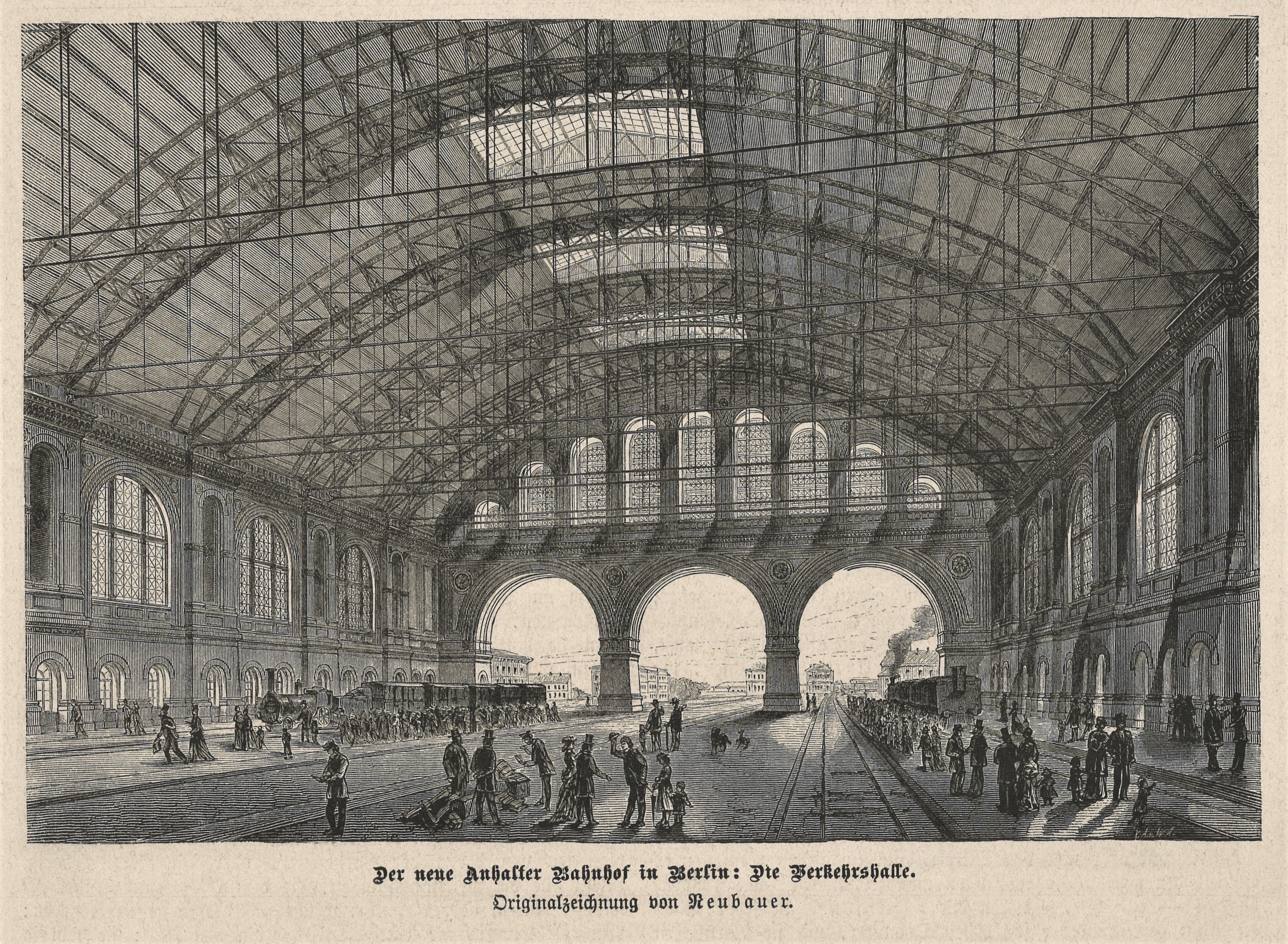 Berlin-Kreuzberg: Anhalter Bahnhof, Innenansicht (Landesgeschichtliche Vereinigung für die Mark Brandenburg e.V., Archiv CC BY)