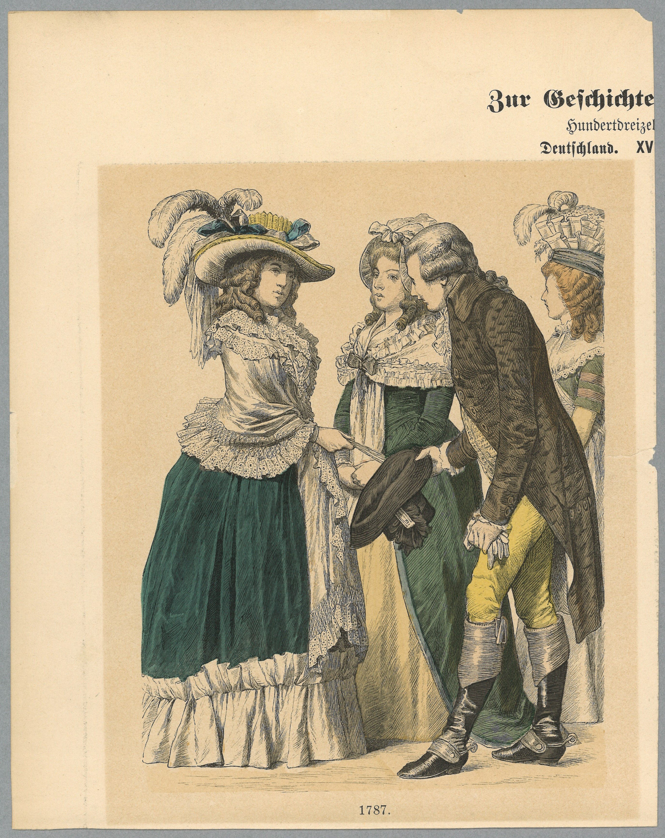 Kostümdarstellungen 1787 (Landesgeschichtliche Vereinigung für die Mark Brandenburg e.V., Archiv CC BY)