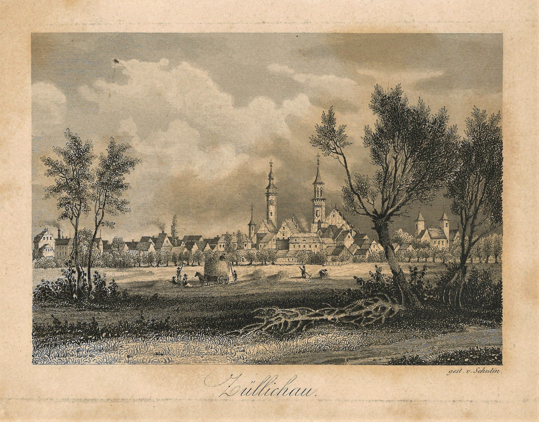 Züllichau / Sulechów: Stadtansicht von Osten (Landesgeschichtliche Vereinigung für die Mark Brandenburg e.V., Archiv CC BY)