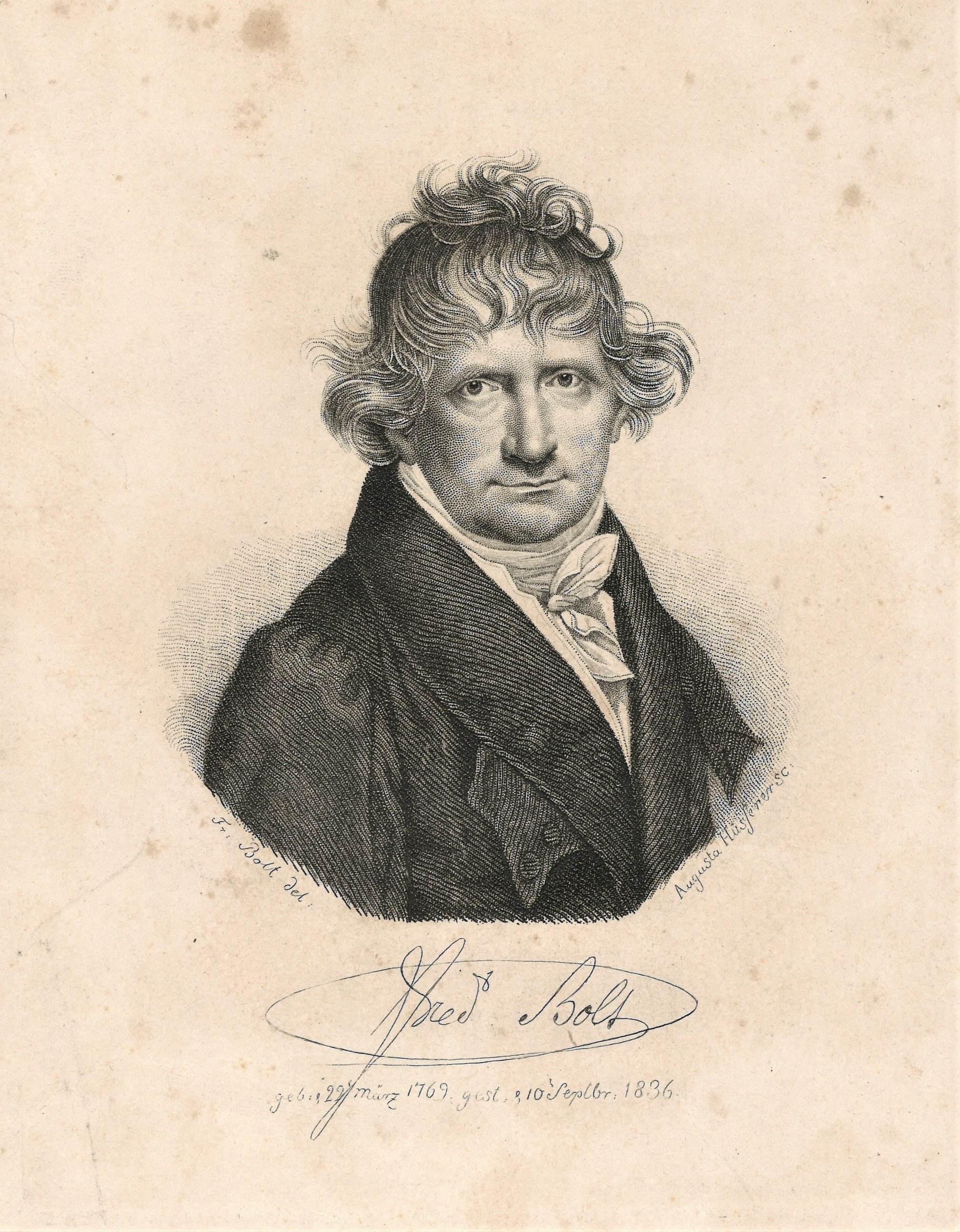 Bolt, Friedrich (1769-1836), Zeichner und Kupferstecher (Landesgeschichtliche Vereinigung für die Mark Brandenburg e.V., Archiv CC BY)
