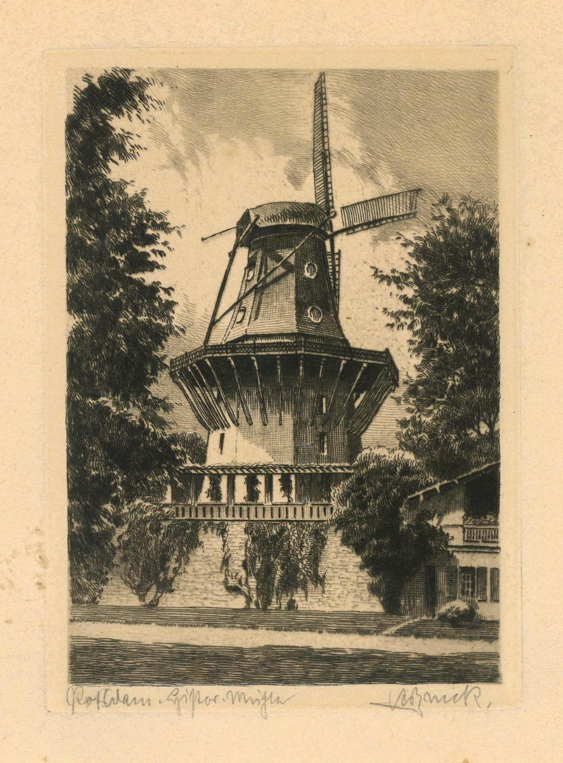 Potsdam-Sanssouci: Historische Mühle von Osten (Landesgeschichtliche Vereinigung für die Mark Brandenburg e.V., Archiv CC BY)