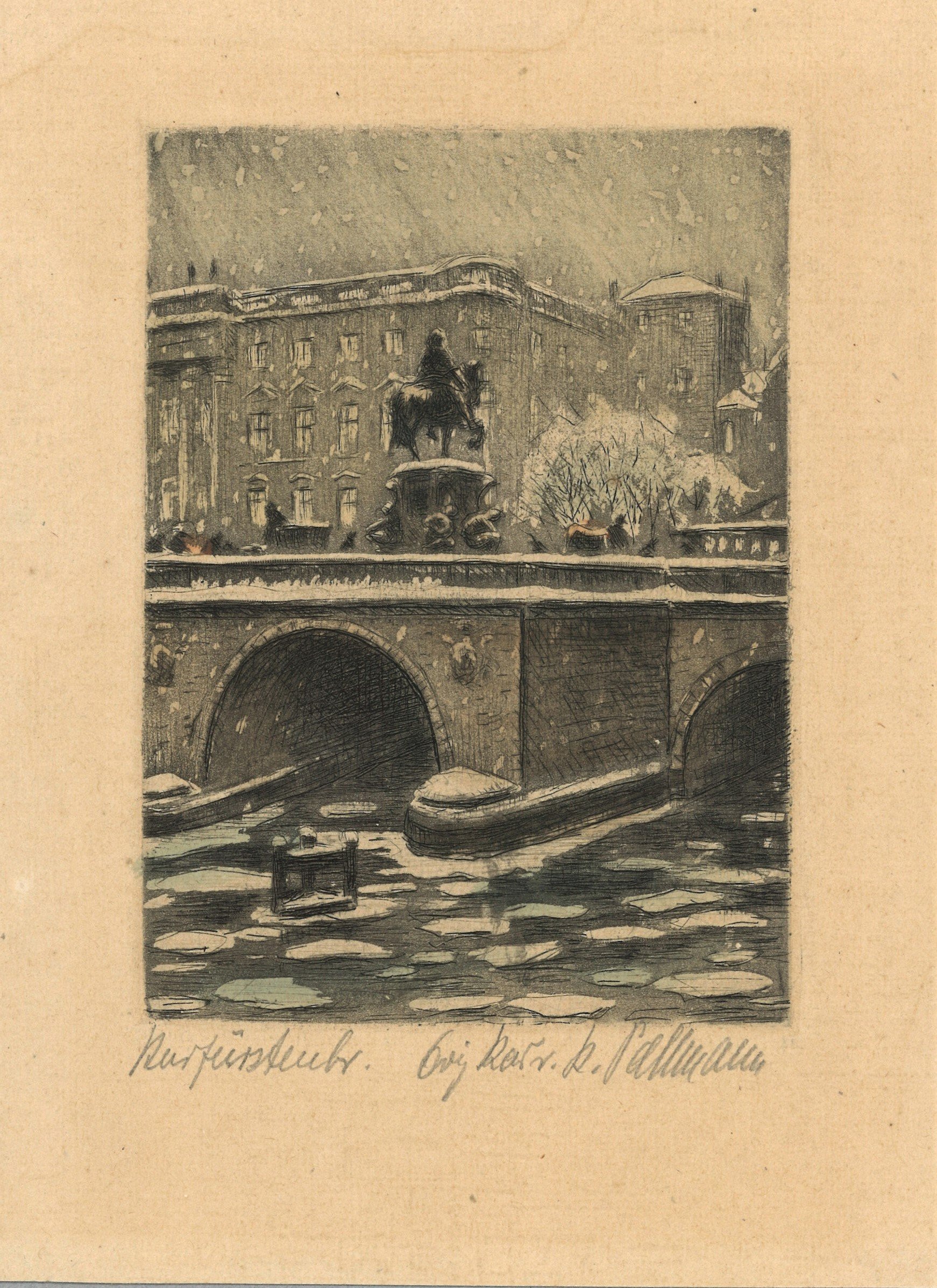 Berlin-Mitte: Kurfürstenbrücke von Süden (Landesgeschichtliche Vereinigung für die Mark Brandenburg e.V., Archiv CC BY)