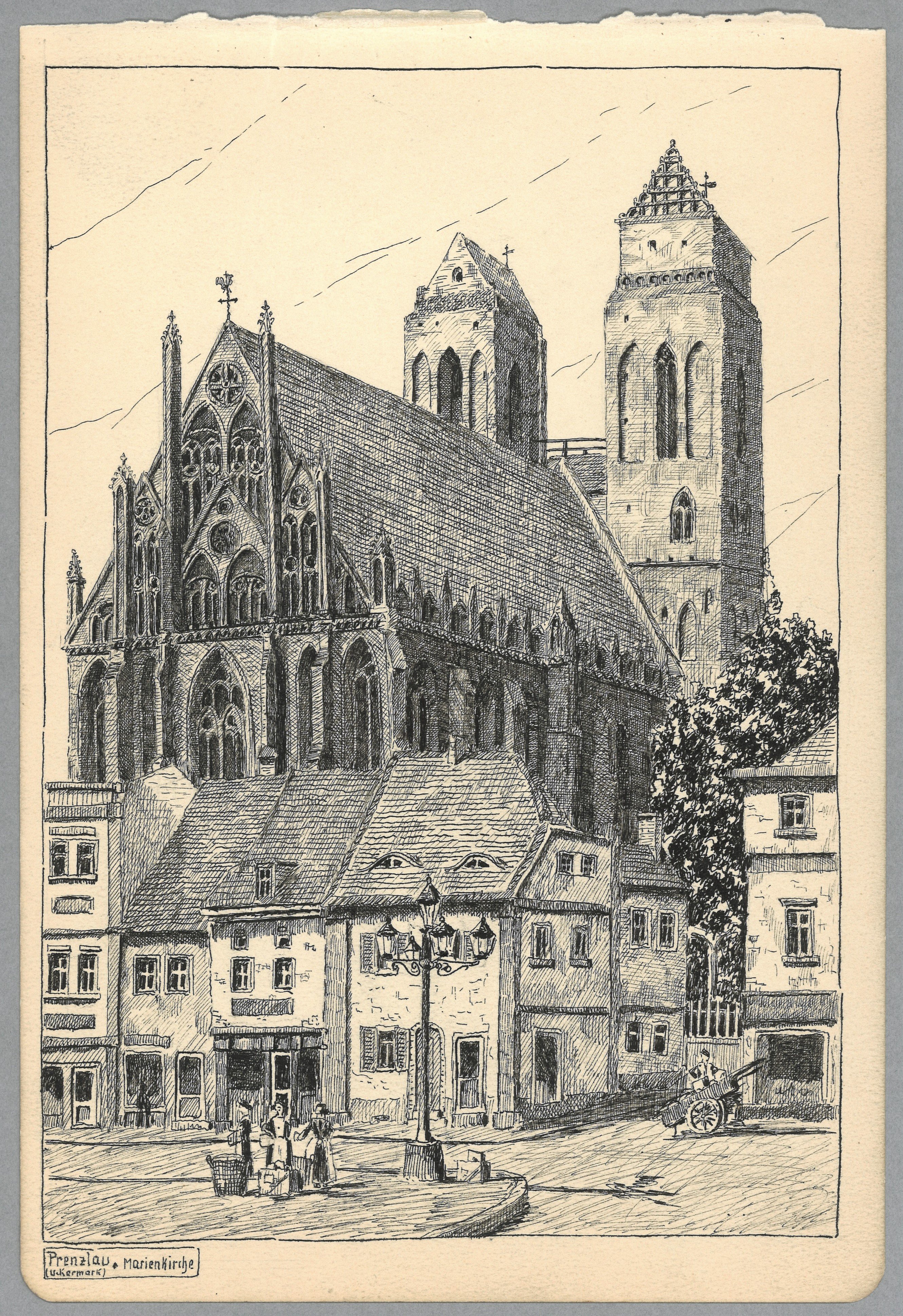Prenzlau: Marienkirche von Nordosten (Landesgeschichtliche Vereinigung für die Mark Brandenburg e.V., Archiv CC BY)