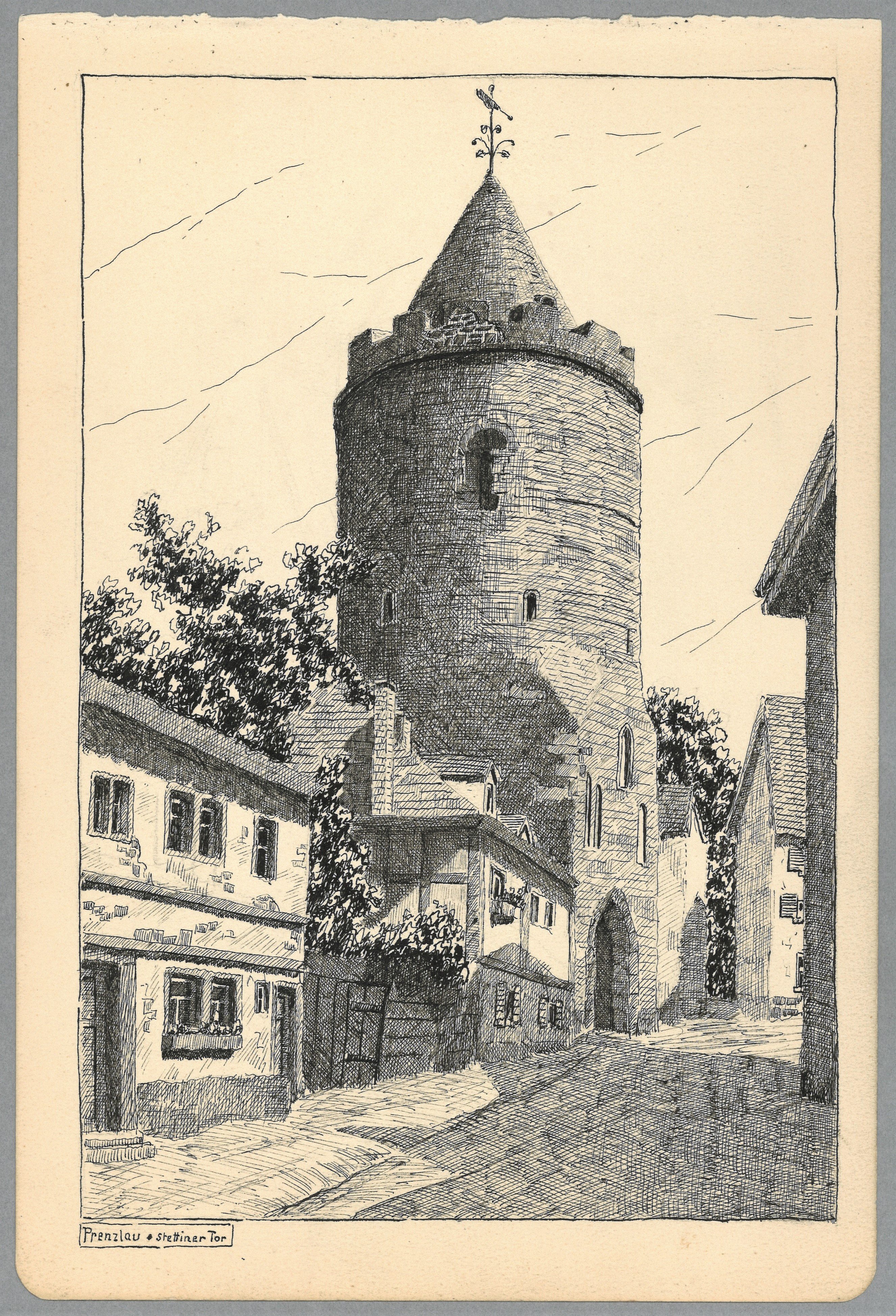Prenzlau: Stettiner Tor (Landesgeschichtliche Vereinigung für die Mark Brandenburg e.V., Archiv CC BY)