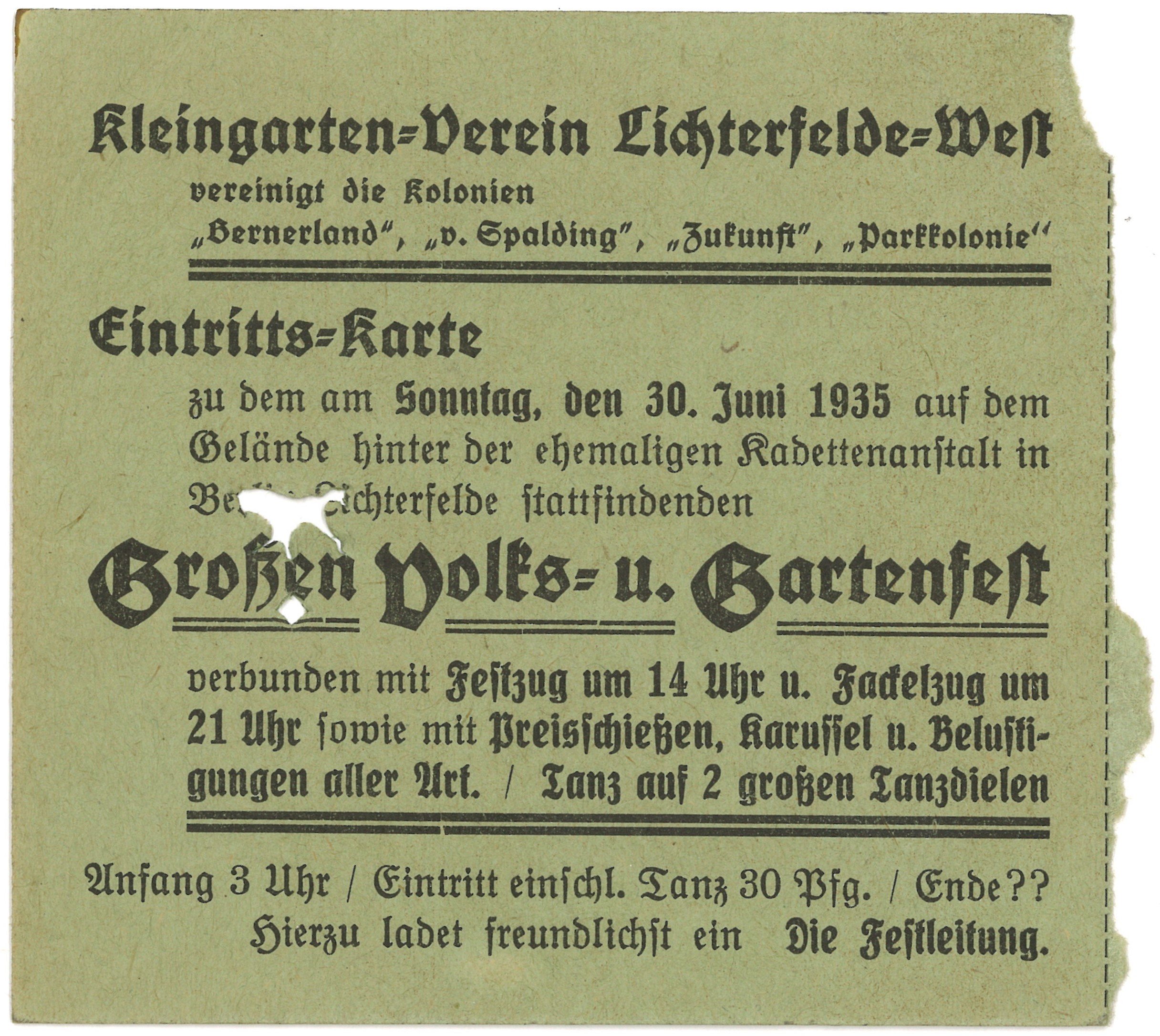Berlin-Lichterfelde: Volks-und Gartenfest 1935 (Landesgeschichtliche Vereinigung für die Mark Brandenburg e.V., Archiv CC BY)
