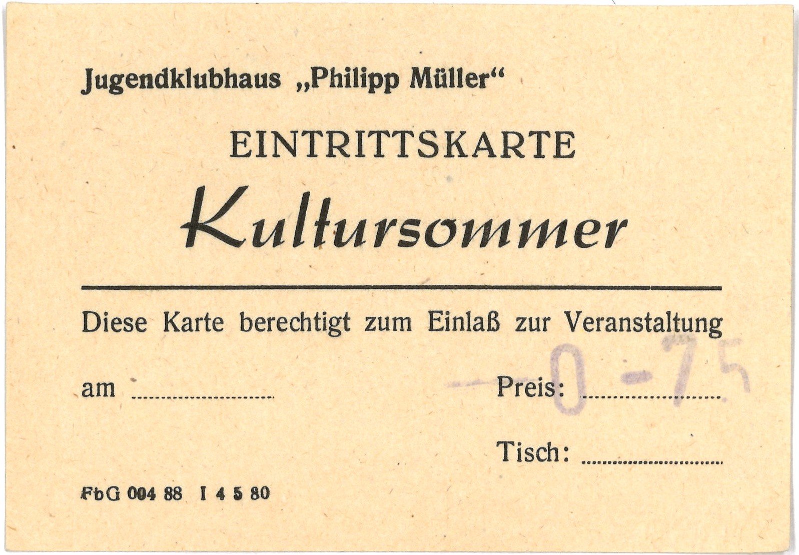 Brandenburg an der Havel: Kultursommer im Jugendklubhaus "Philipp Müller" (Landesgeschichtliche Vereinigung für die Mark Brandenburg e.V., Archiv CC BY)