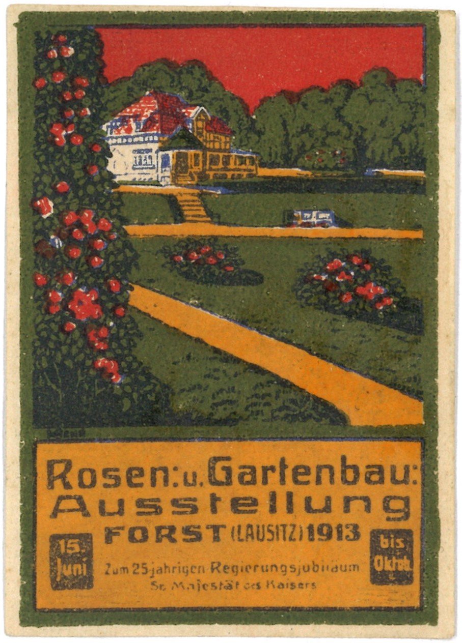 Forst (Lausitz): Rosen- und Gartenbau-Ausstellung 1913 (Landesgeschichtliche Vereinigung für die Mark Brandenburg e.V., Archiv CC BY)