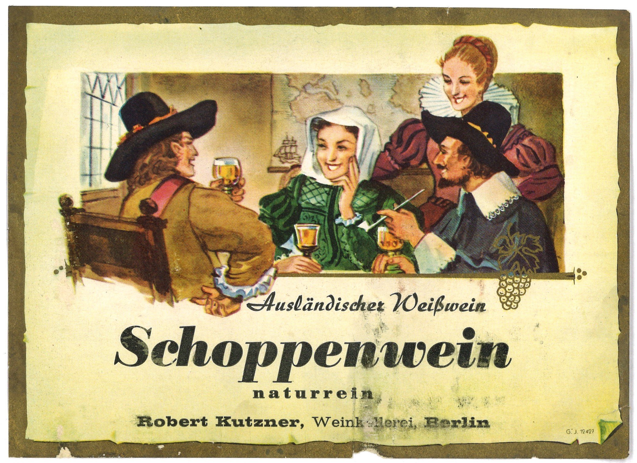 Berlin, Weinkellerei Robert Kutzner: Schoppenwein (Landesgeschichtliche Vereinigung für die Mark Brandenburg e.V., Archiv CC BY)
