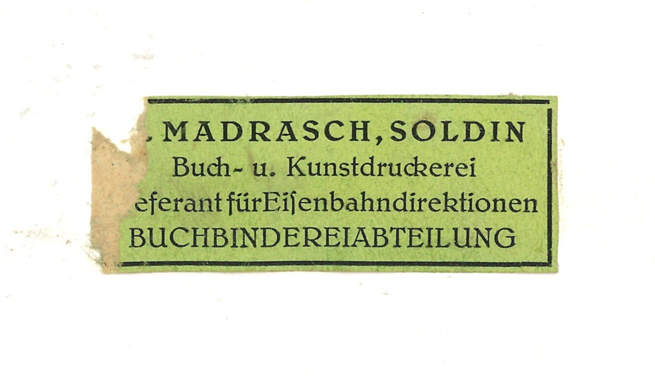 Soldin / Myślibórz: Druckerei H. Madrasch (Landesgeschichtliche Vereinigung für die Mark Brandenburg e.V., Archiv CC BY)