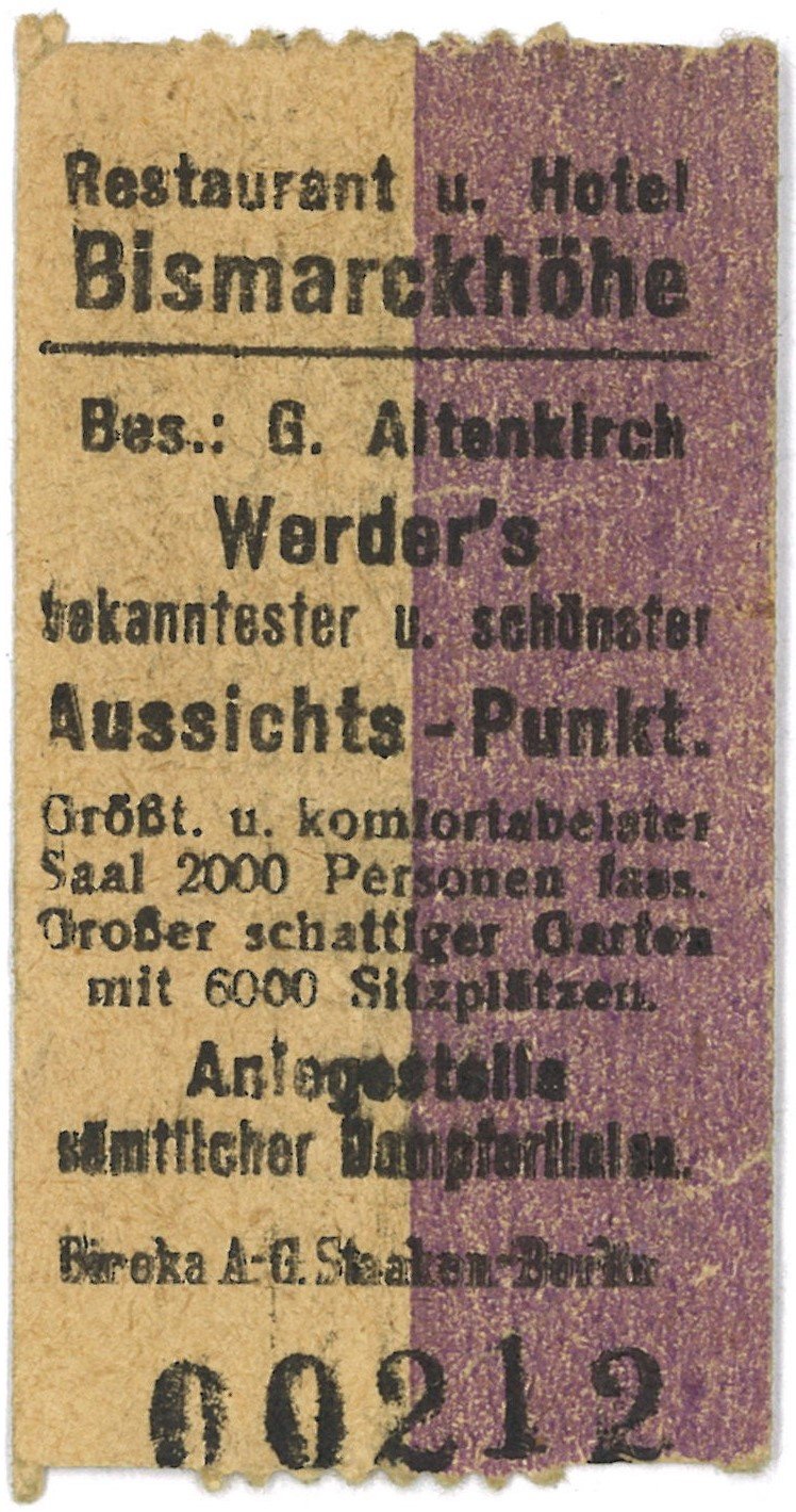 Werder (Havel): Bismarckhöhe (Landesgeschichtliche Vereinigung für die Mark Brandenburg e.V., Archiv CC BY)