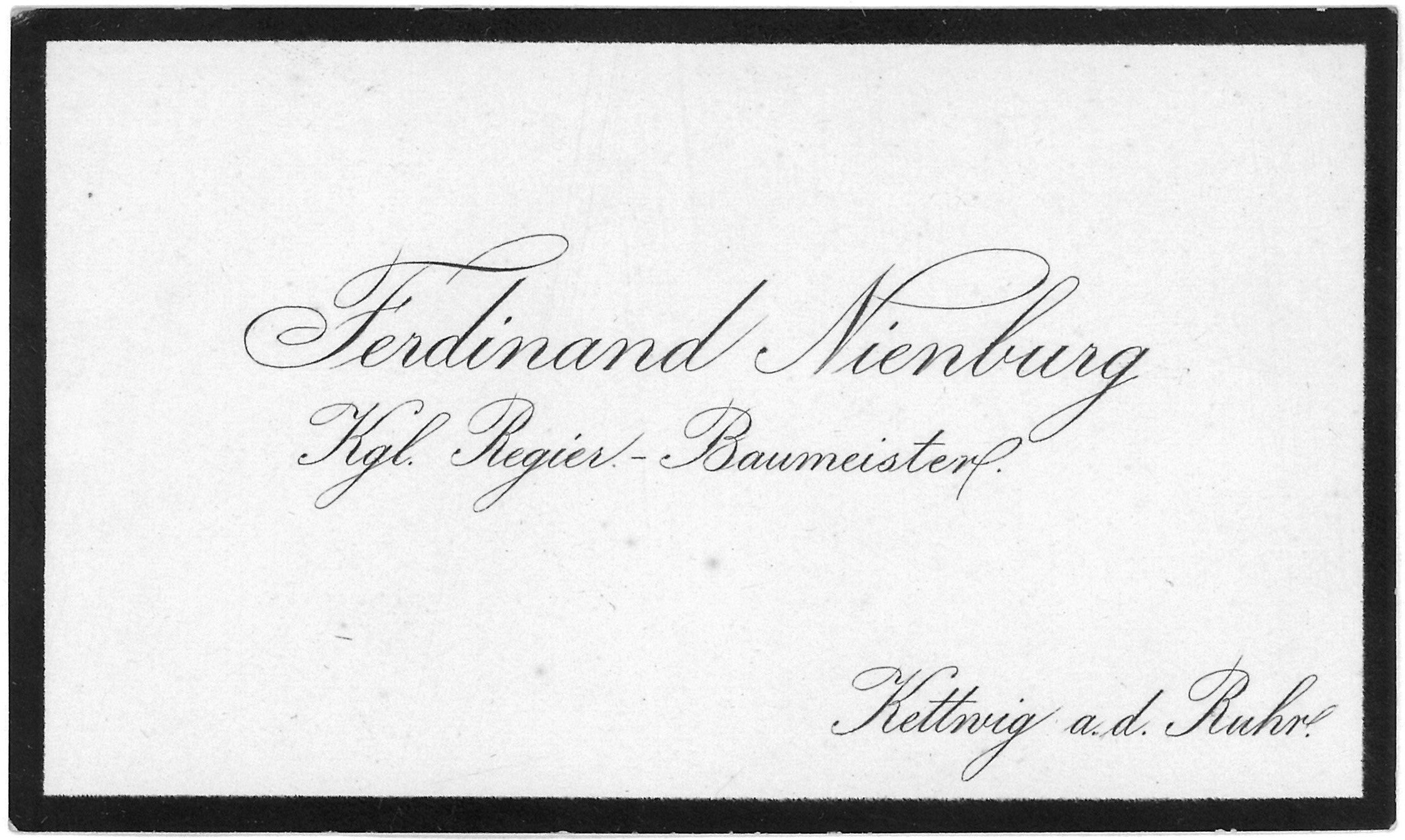 Nienburg, Ferdinand (1849–), Baubeamter (Landesgeschichtliche Vereinigung für die Mark Brandenburg e.V., Archiv CC BY)
