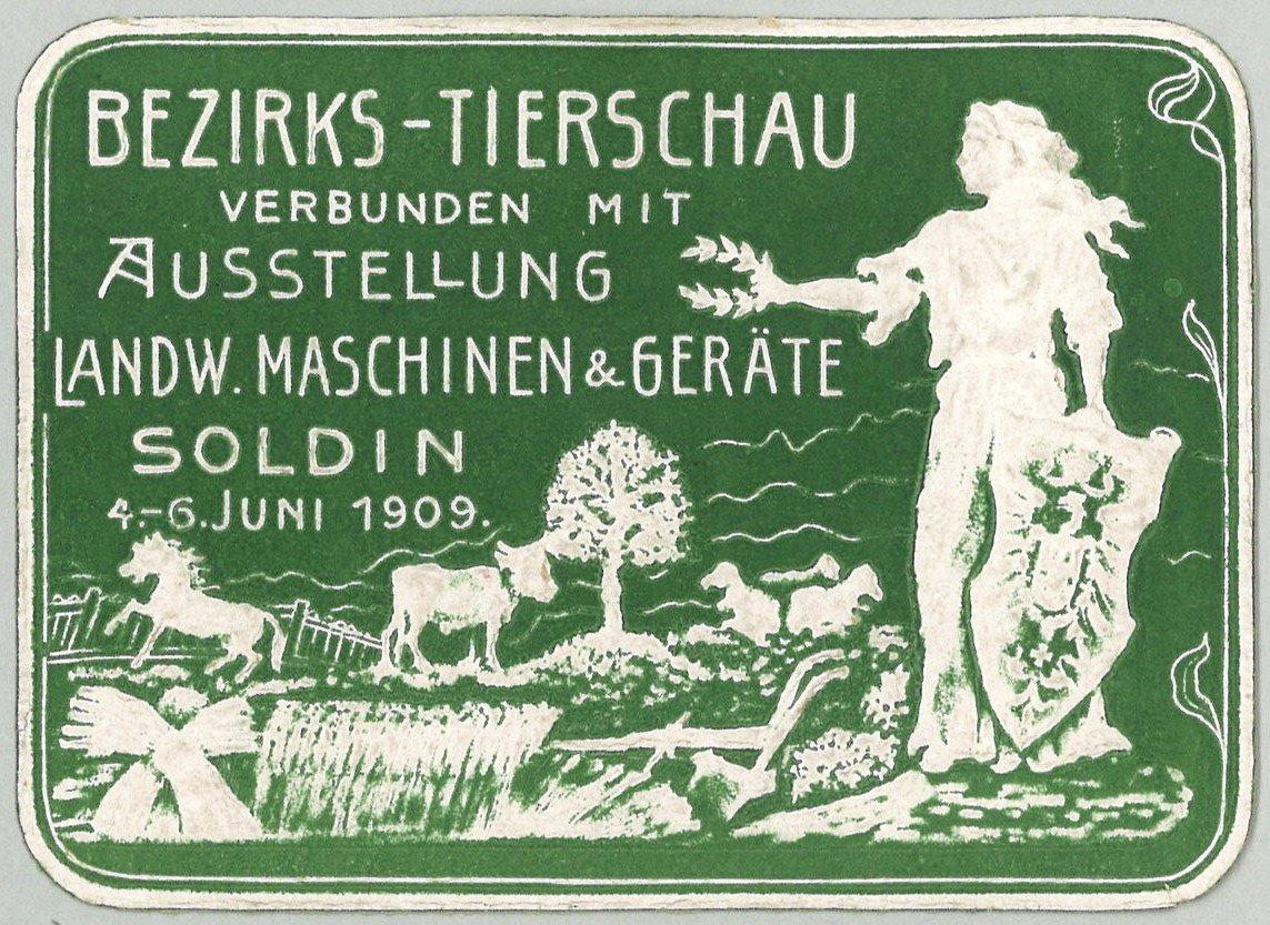 Bezirks-Tierschau Soldin 1909 (Landesgeschichtliche Vereinigung für die Mark Brandenburg e.V., Archiv CC BY)