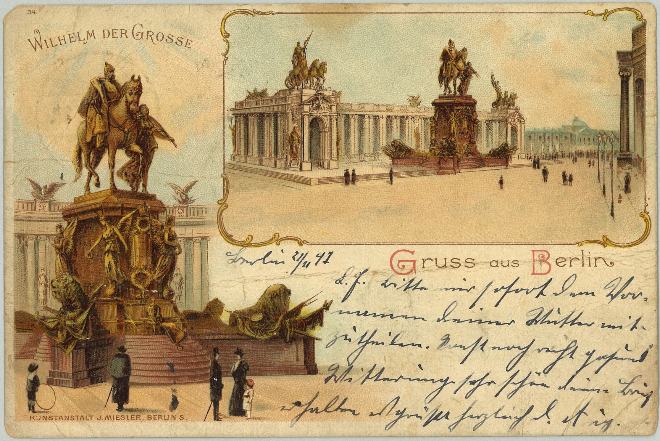 Berlin-Mitte: Nationaldenkmal Kaiser Wilhelms I. (Landesgeschichtliche Vereinigung für die Mark Brandenburg e.V., Archiv CC BY)