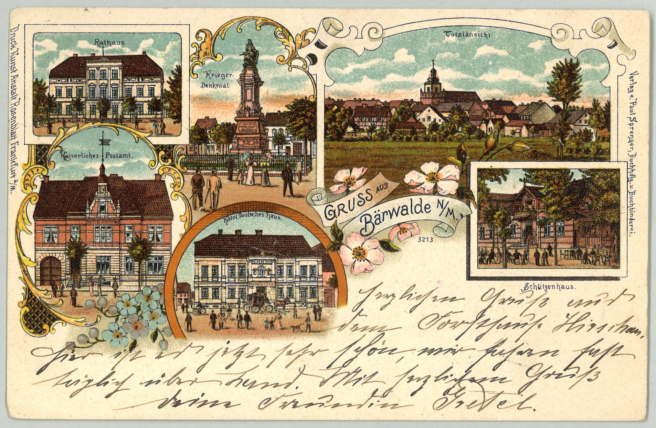Bärwalde (Neumark) / Mieszkowice: Sechs Ansichten (Landesgeschichtliche Vereinigung für die Mark Brandenburg e.V., Archiv CC BY)