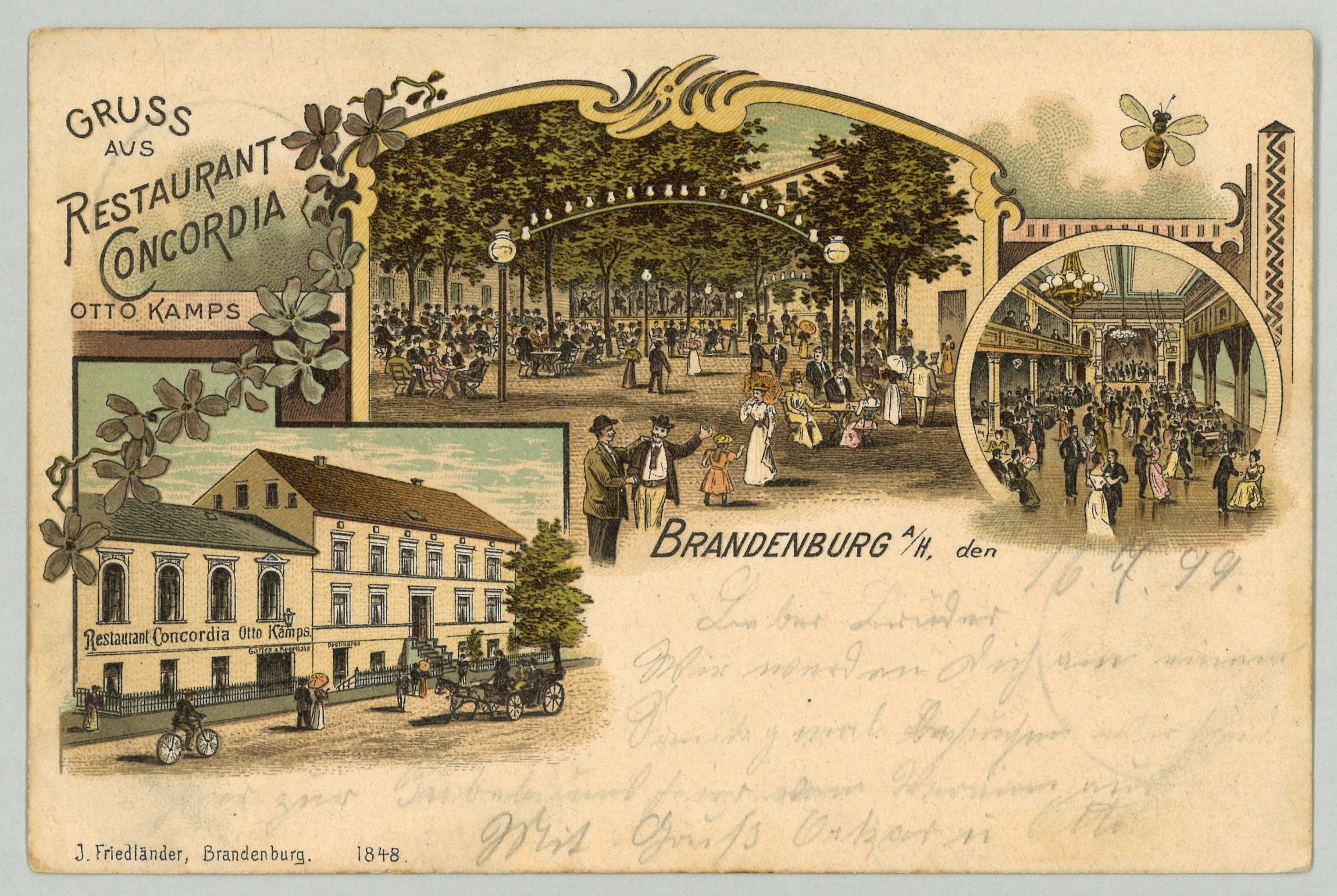 Brandenburg an der Havel: Restaurant Concordia (Landesgeschichtliche Vereinigung für die Mark Brandenburg e.V., Archiv CC BY)