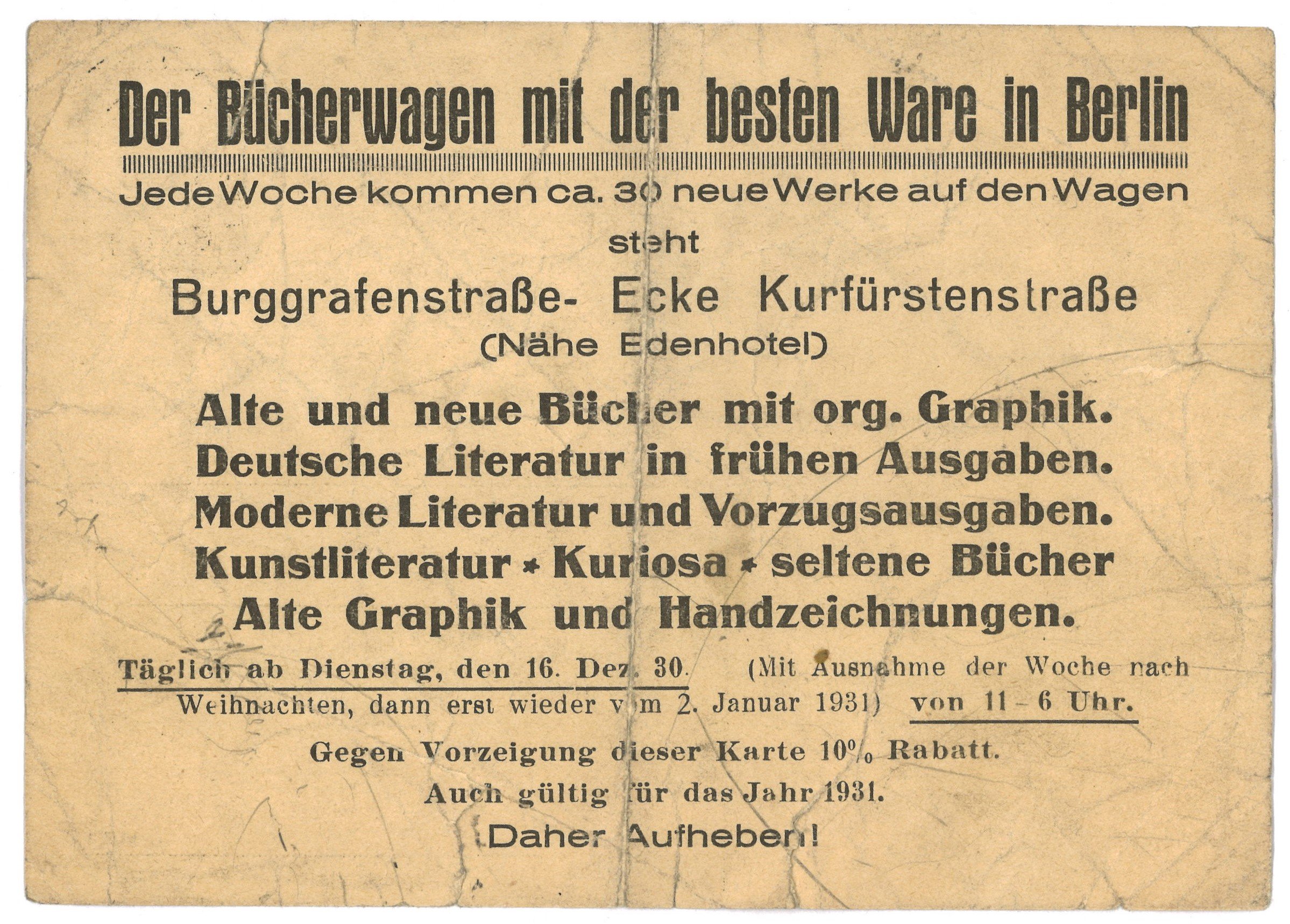 Berlin-Adlershof: Buchhändler und Antiquar Herbert Buber (Landesgeschichtliche Vereinigung für die Mark Brandenburg e.V., Archiv CC BY)