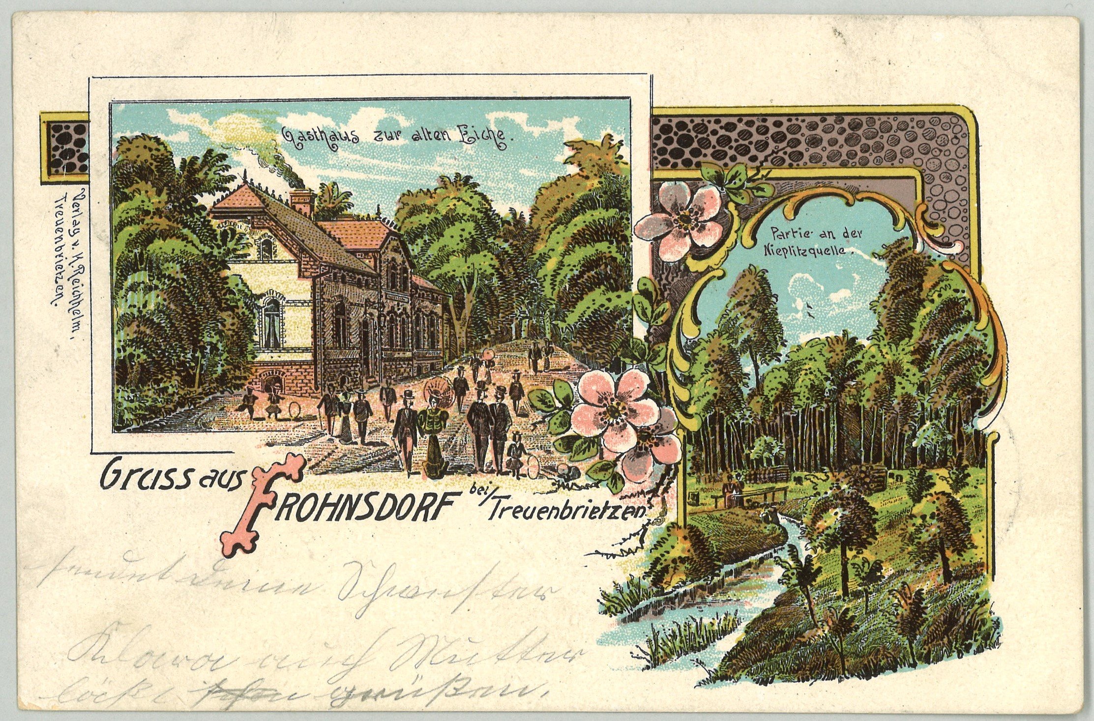 Frohnsdorf bei Treuenbrietzen: Zwei Ansichten (Landesgeschichtliche Vereinigung für die Mark Brandenburg e.V., Archiv CC BY)